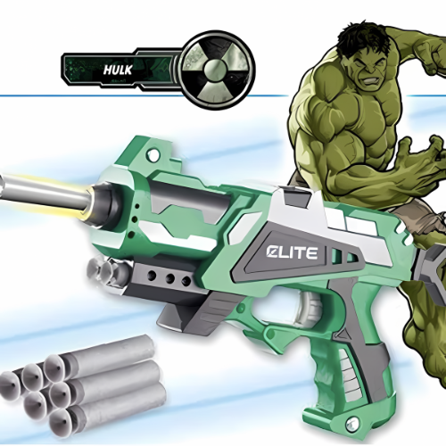 6 Bullets Avenger Foam Hulk Blaster Gun Toy for Kids