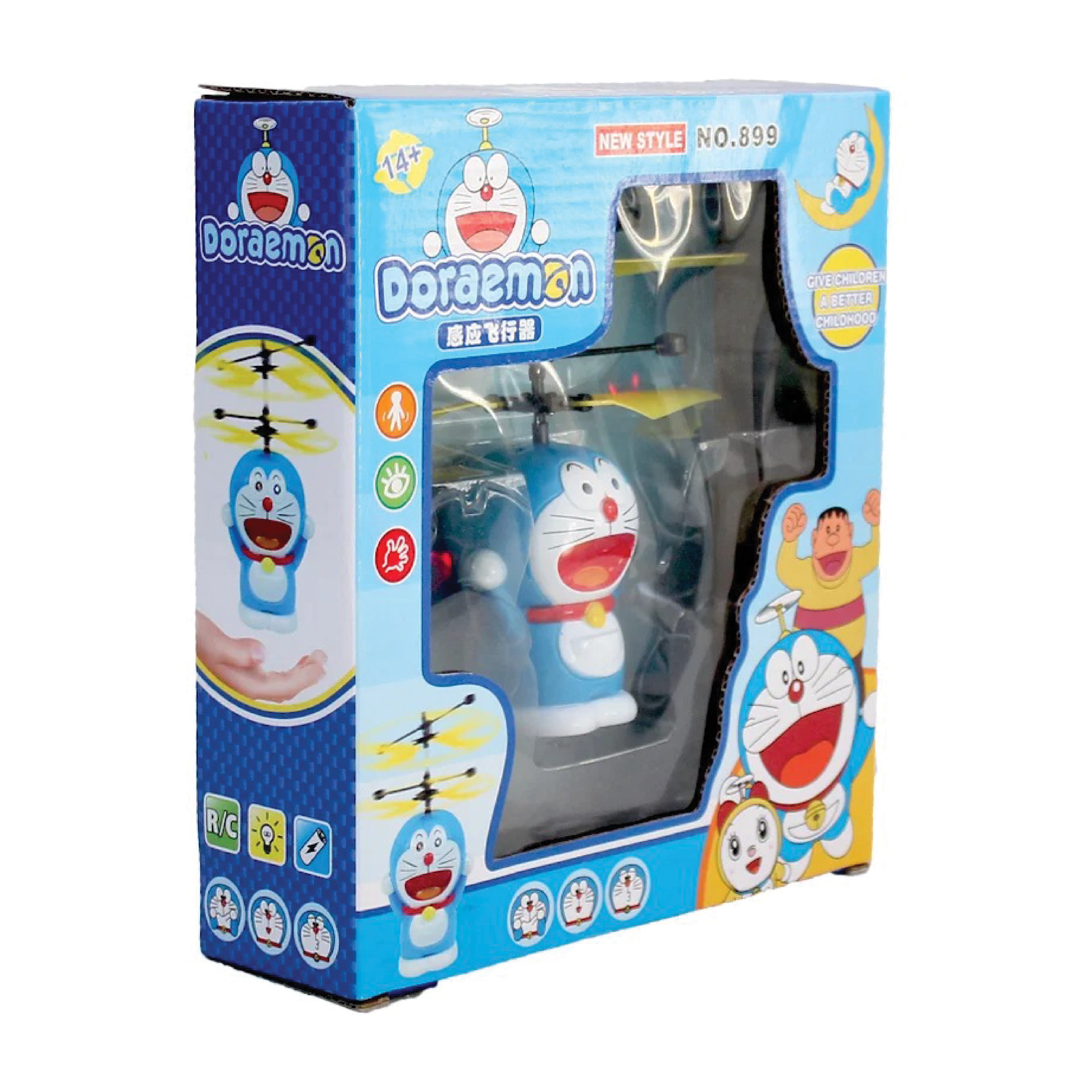 Induction Doraemon Flying Toy – RC Touch Sensor Flying Drone for Kids