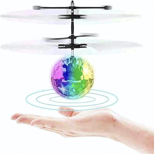 Infrared Induction Flying Ball Toy – LED Light Up Hand Controlled Helicopter Ball