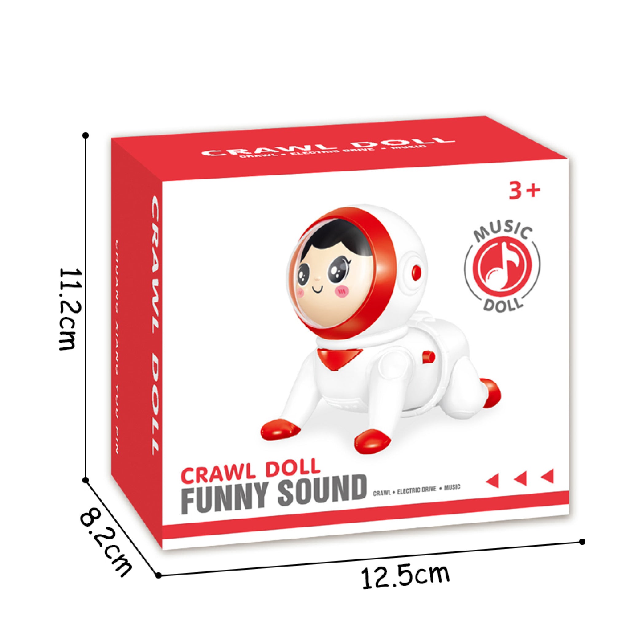 Interactive Crawling Doll Toy For Kids  With Sound Effects