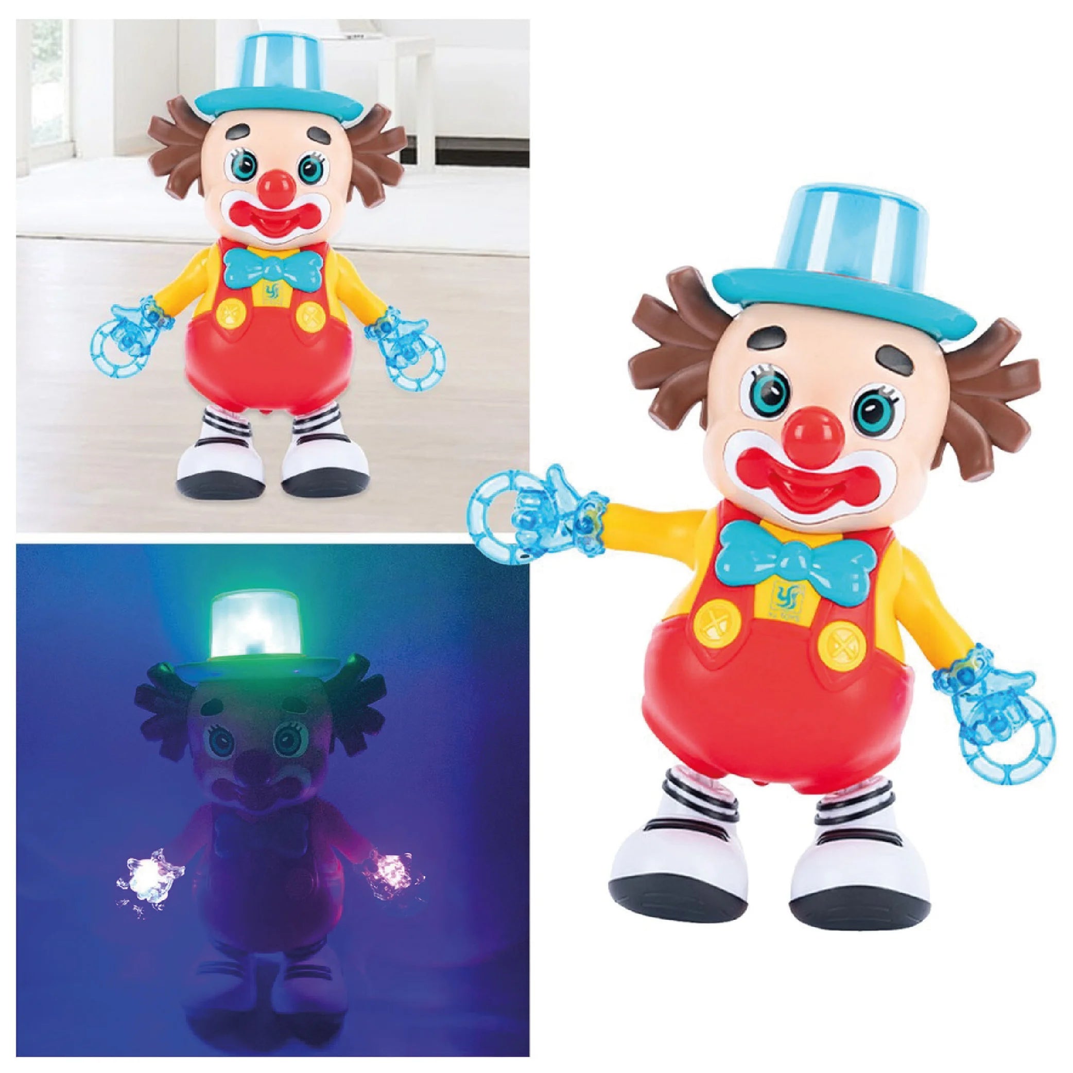 Interactive Dancing Clown Toy with Music & LED Lights – Age 3+