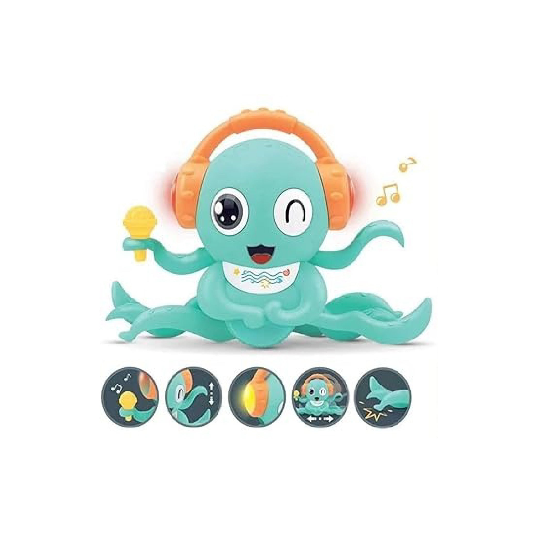 Interactive Dancing Octopus Toy with Music and Lights