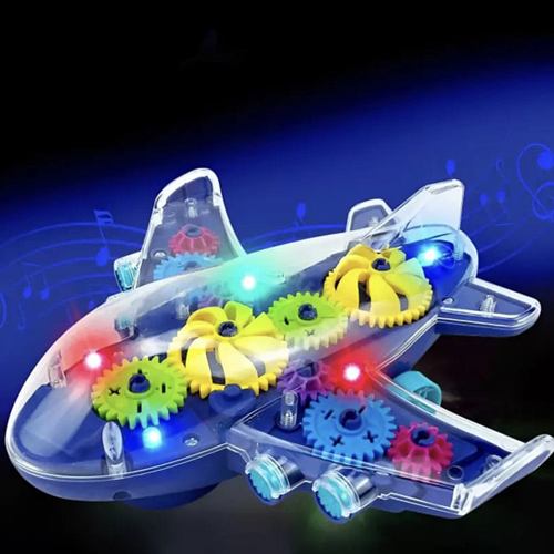 Gear Airplane Toy with Lights and Music - Perfect for Toddlers