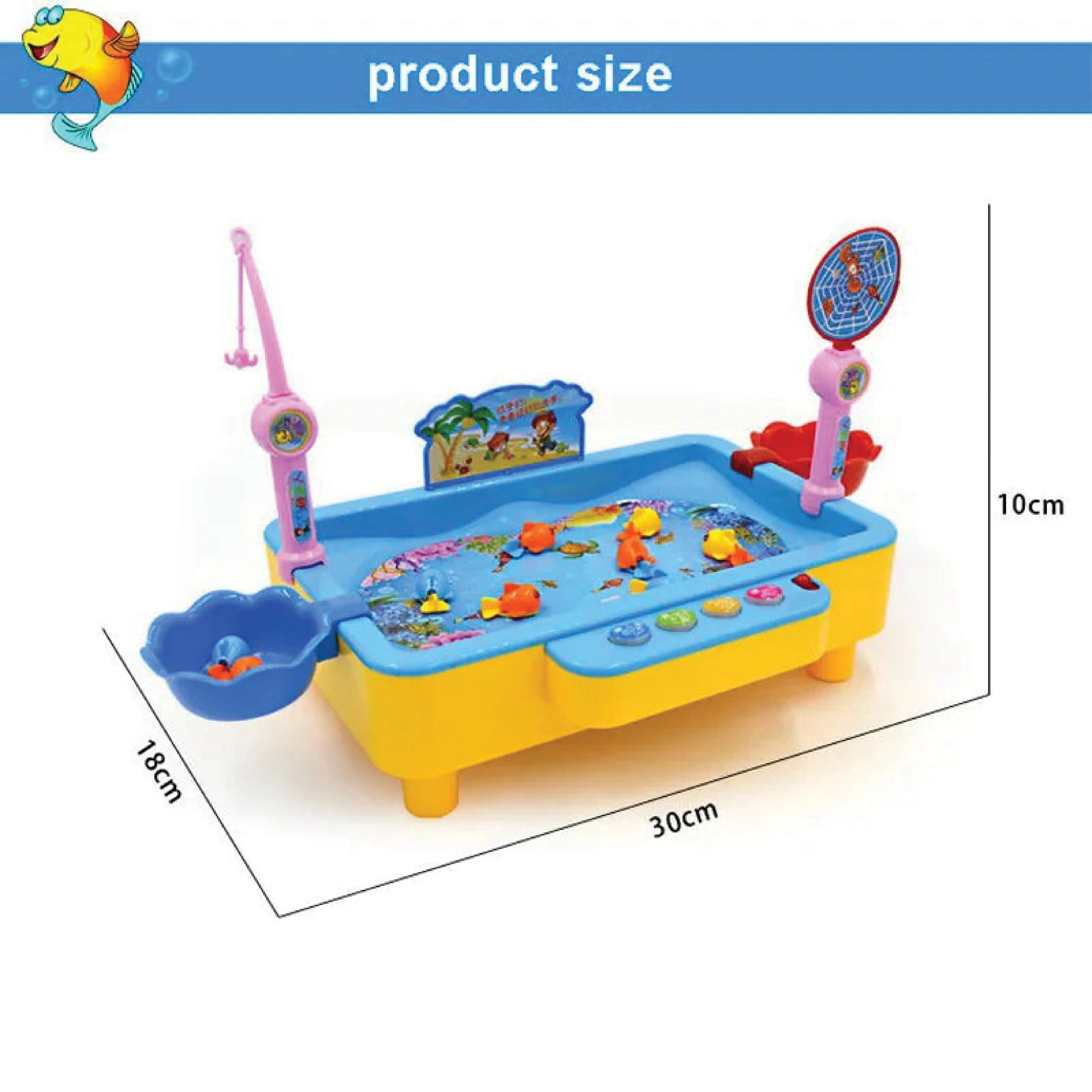 Fishing Game Table with Music and Water Play – Interactive Toy for Kids