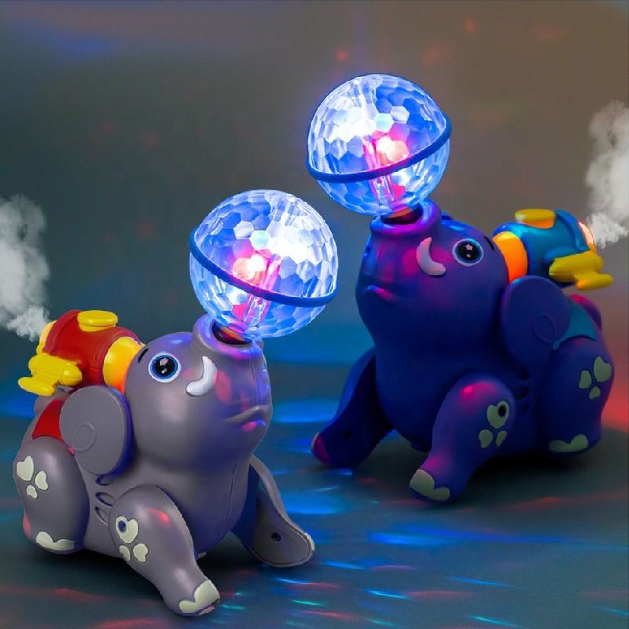 Spraying Elephant Toy with Lights and Music - Interactive Walking Elephant for Kids