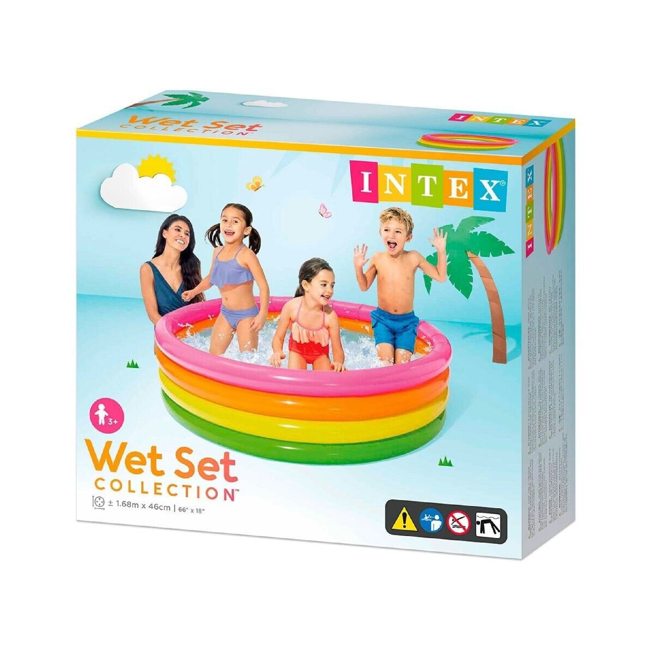 Intex Sunset Glow Rainbow Kids Pool – Smart Toys