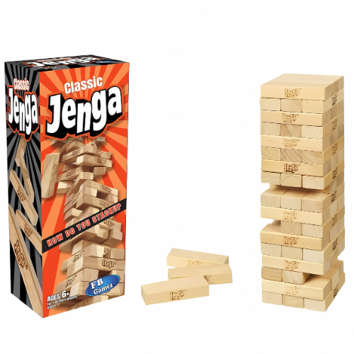 Jumbo Jenga Classic Wooden Blocks Stacking Game