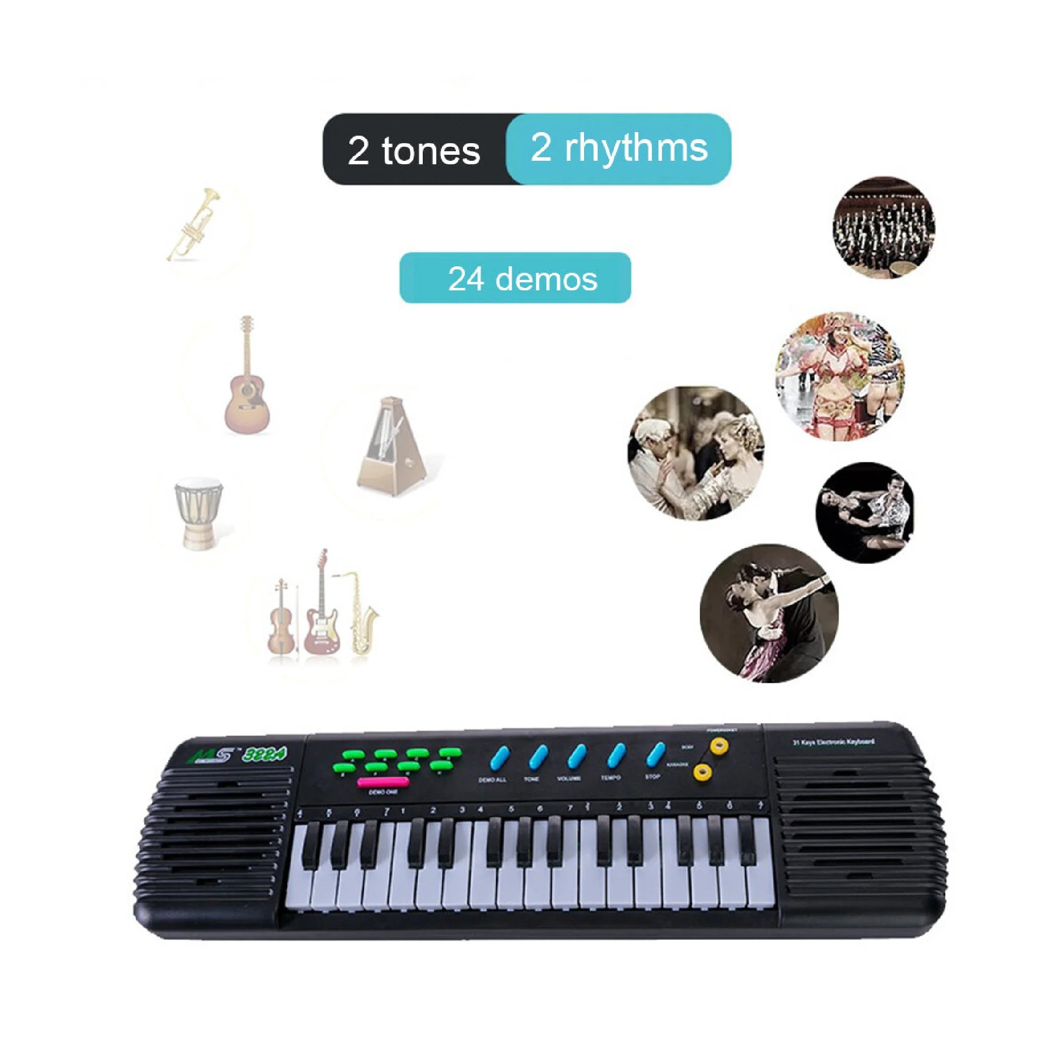 Electronic Keyboard Piano with Microphone – Fun Musical Toy for Kids