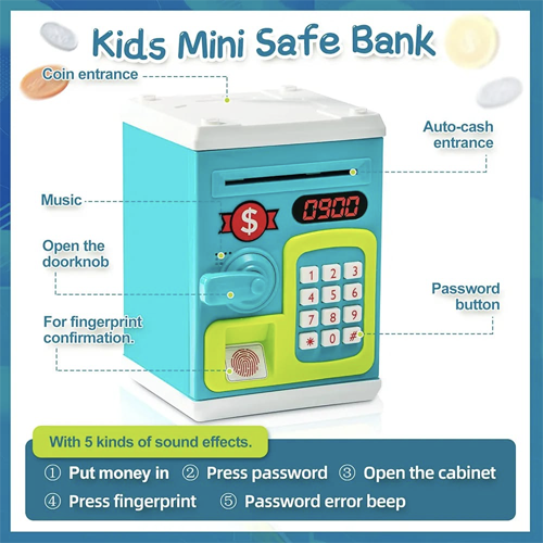 Electronic ATM Money Box for Kids - Learn and Save Fun!