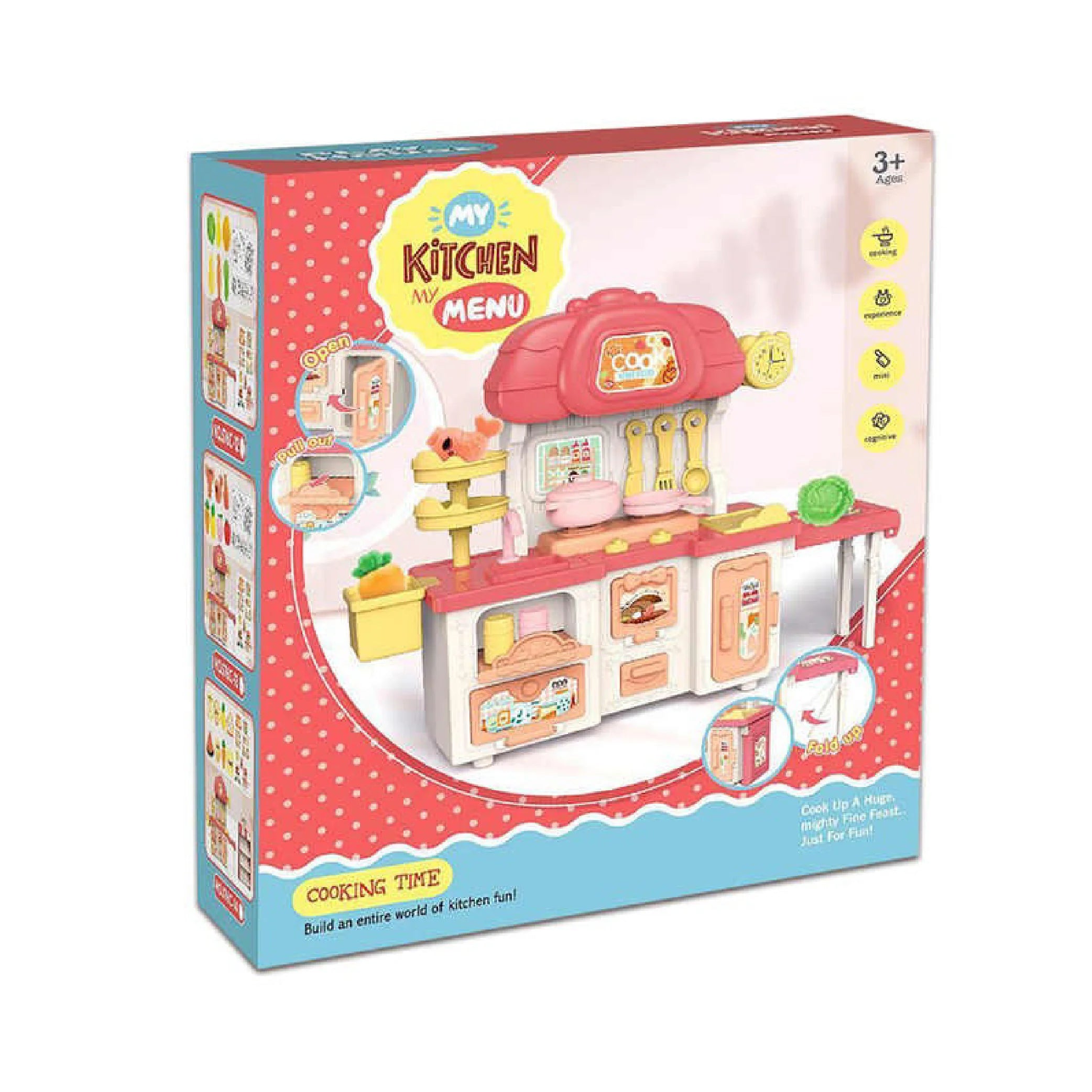 Kids Kitchen Set – 32-Piece Cooking Toy Set for Imaginative Play