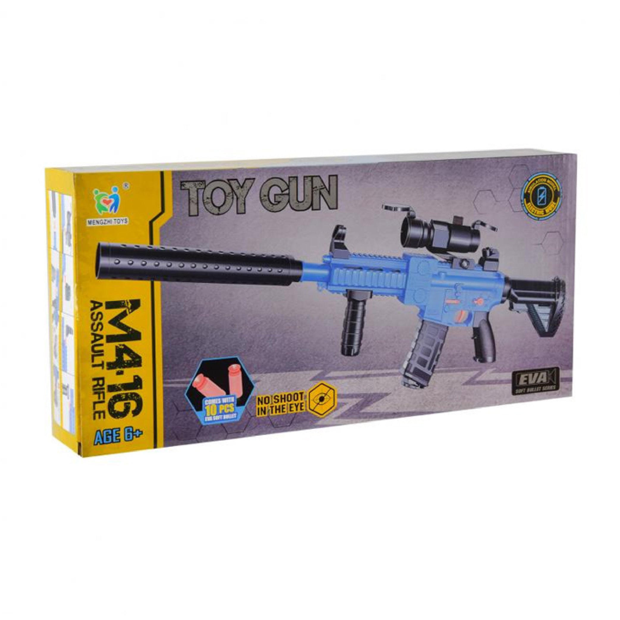 Kids M416 Toy Gun with EVA Soft Bullets and Scope - 80cm