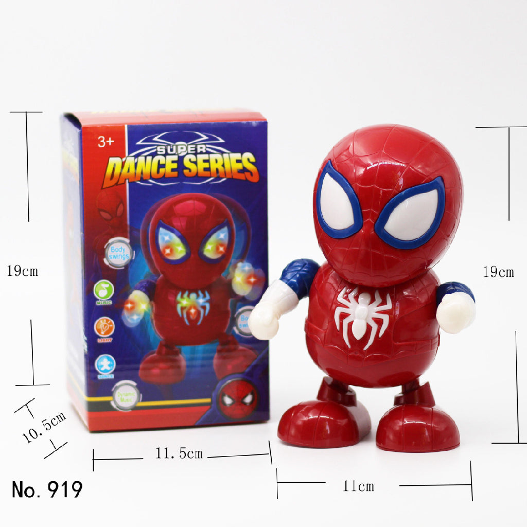 LED Light Music Dancing Spider-Man Toy – Interactive Electric Model with Songs and Hand Gesture Control