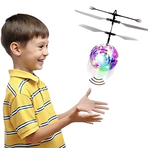 Infrared Induction Flying Ball Toy – LED Light Up Hand Controlled Helicopter Ball