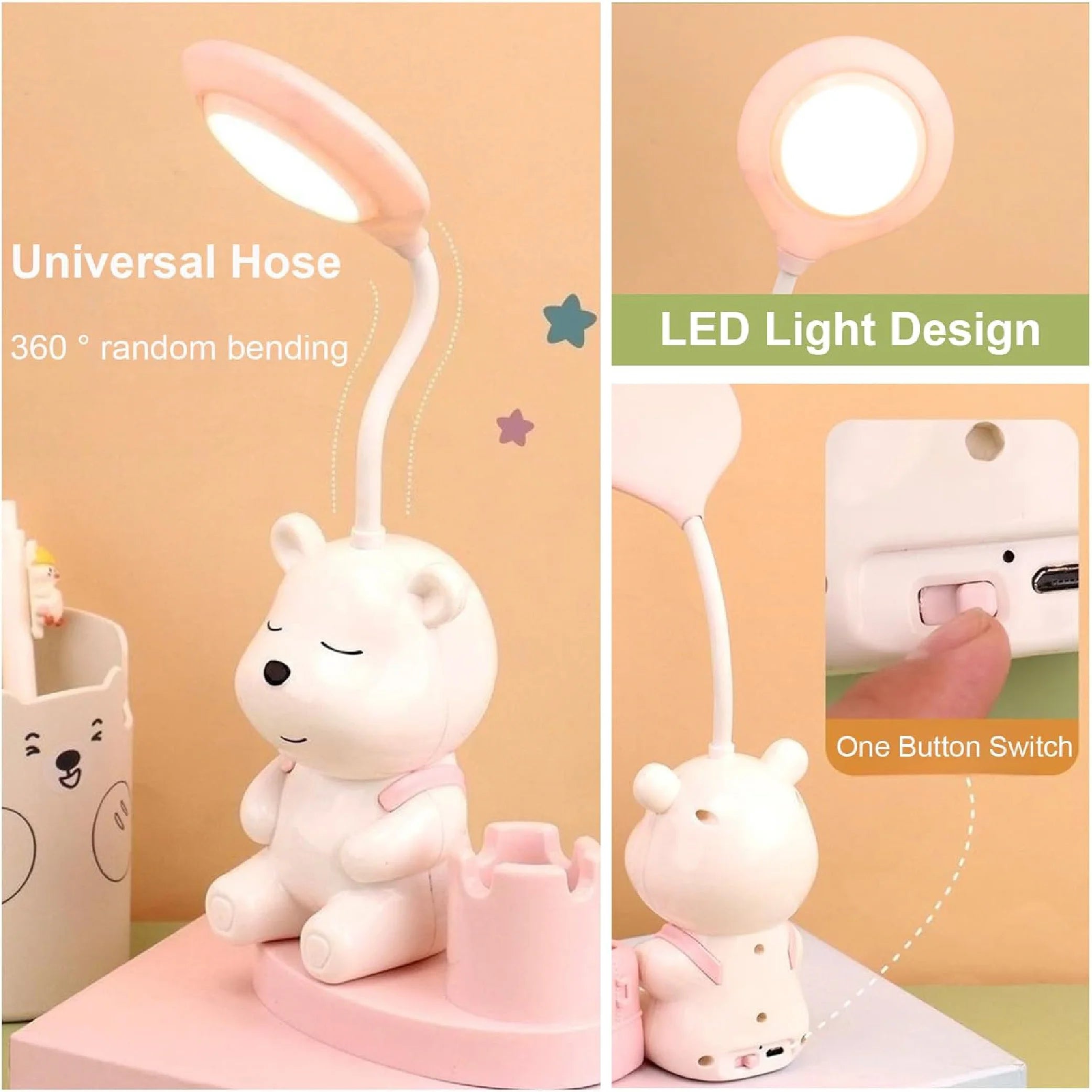 Cartoon Animal LED Night Lamp – Adorable Décor for Any Room!