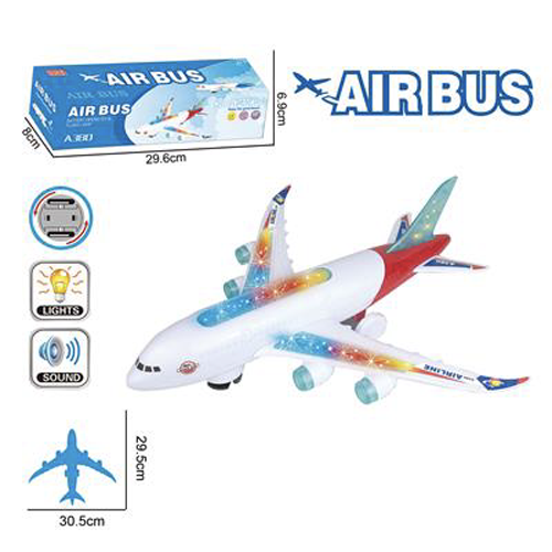 Large Airbus A380 Toy Plane - Interactive & Fun for Kids