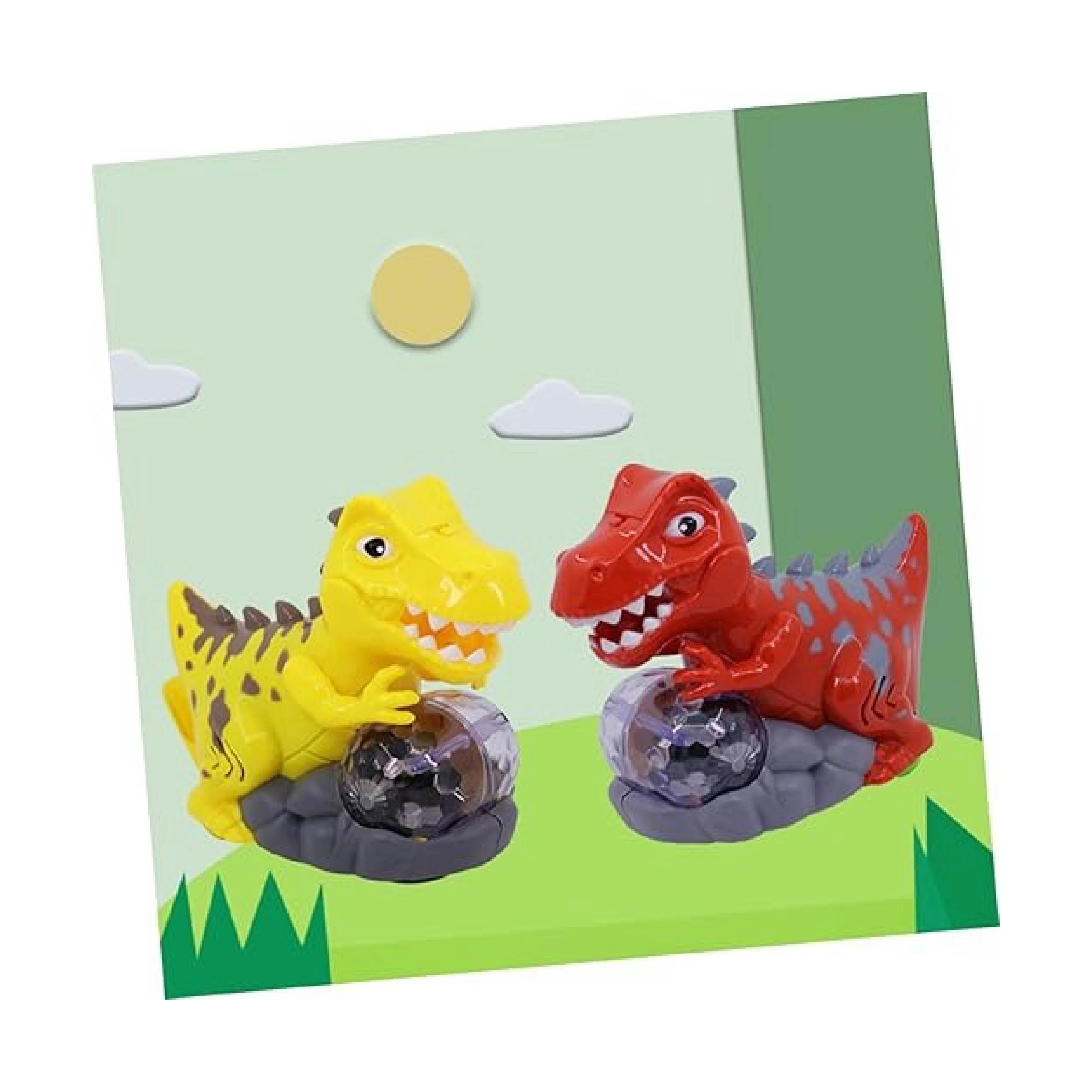 Electric Educational Dinosaur Toy with Lights, Music, and Universal Rotation