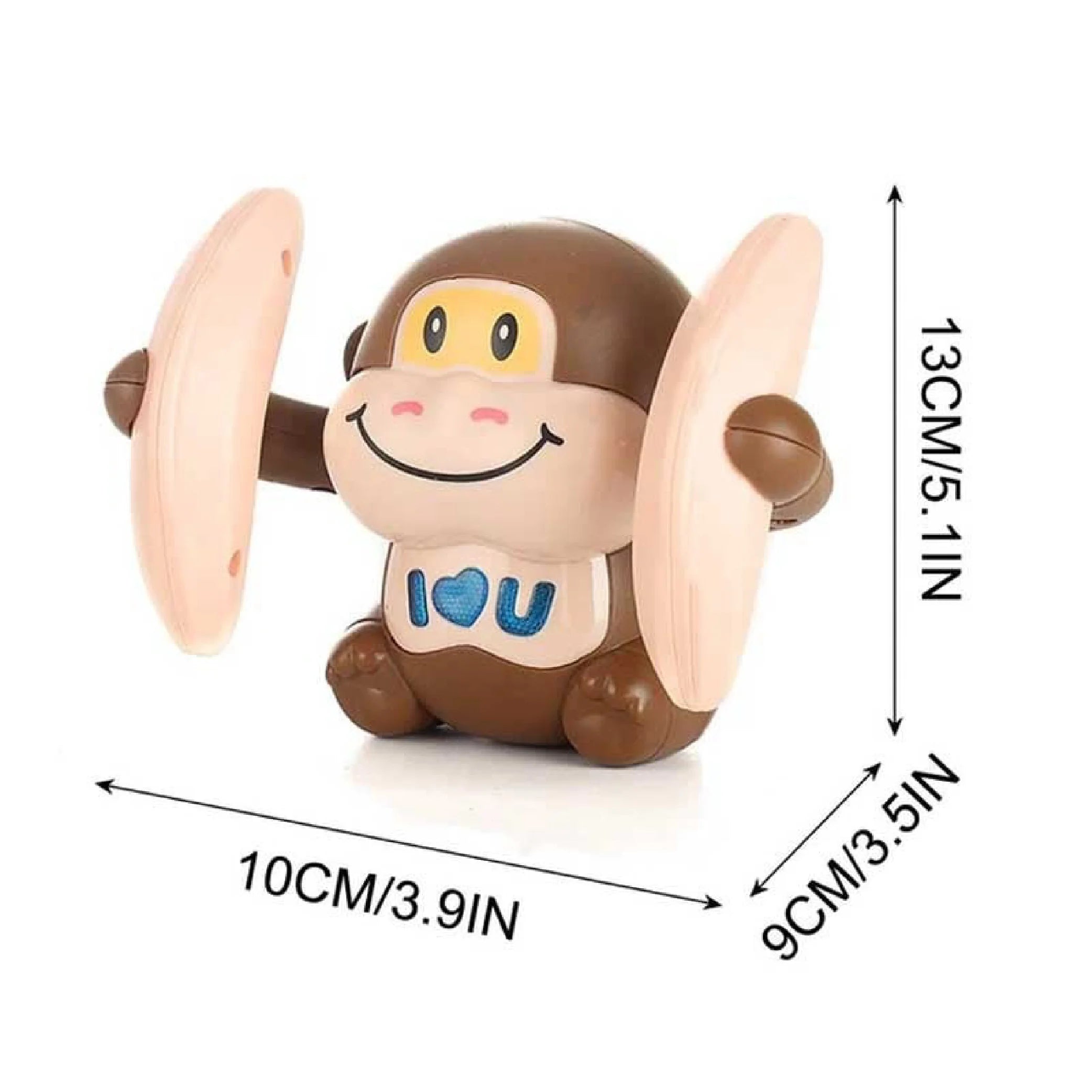 MONKEY  BANANA Interactive Voice-Controlled Rolling Toy – Fun for Kids!