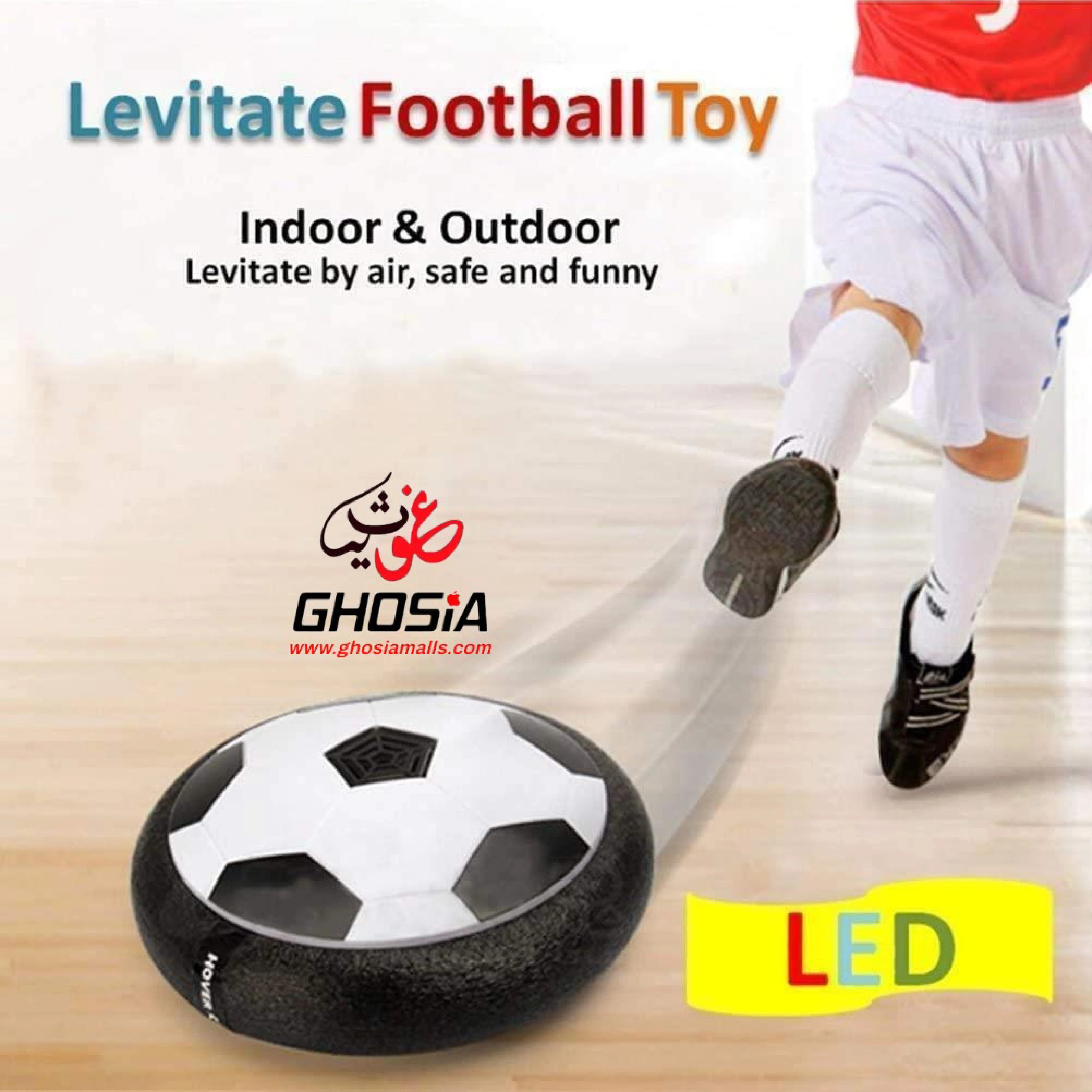 Magic Floating Football Game with 2 Goal Posts - Indoor Sports Game for Kids & Adults - Model 9705