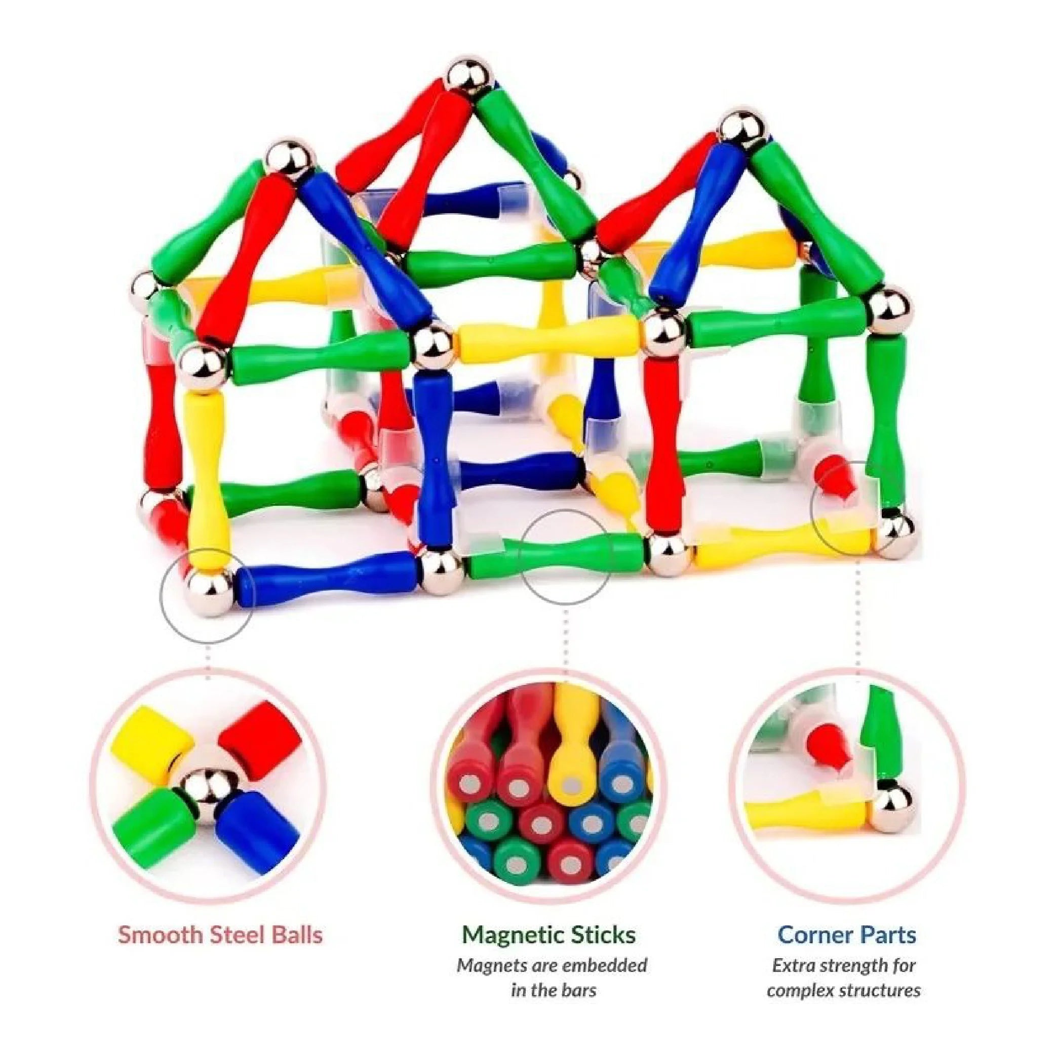 Magnetic Balls & Sticks Building Block Toy
