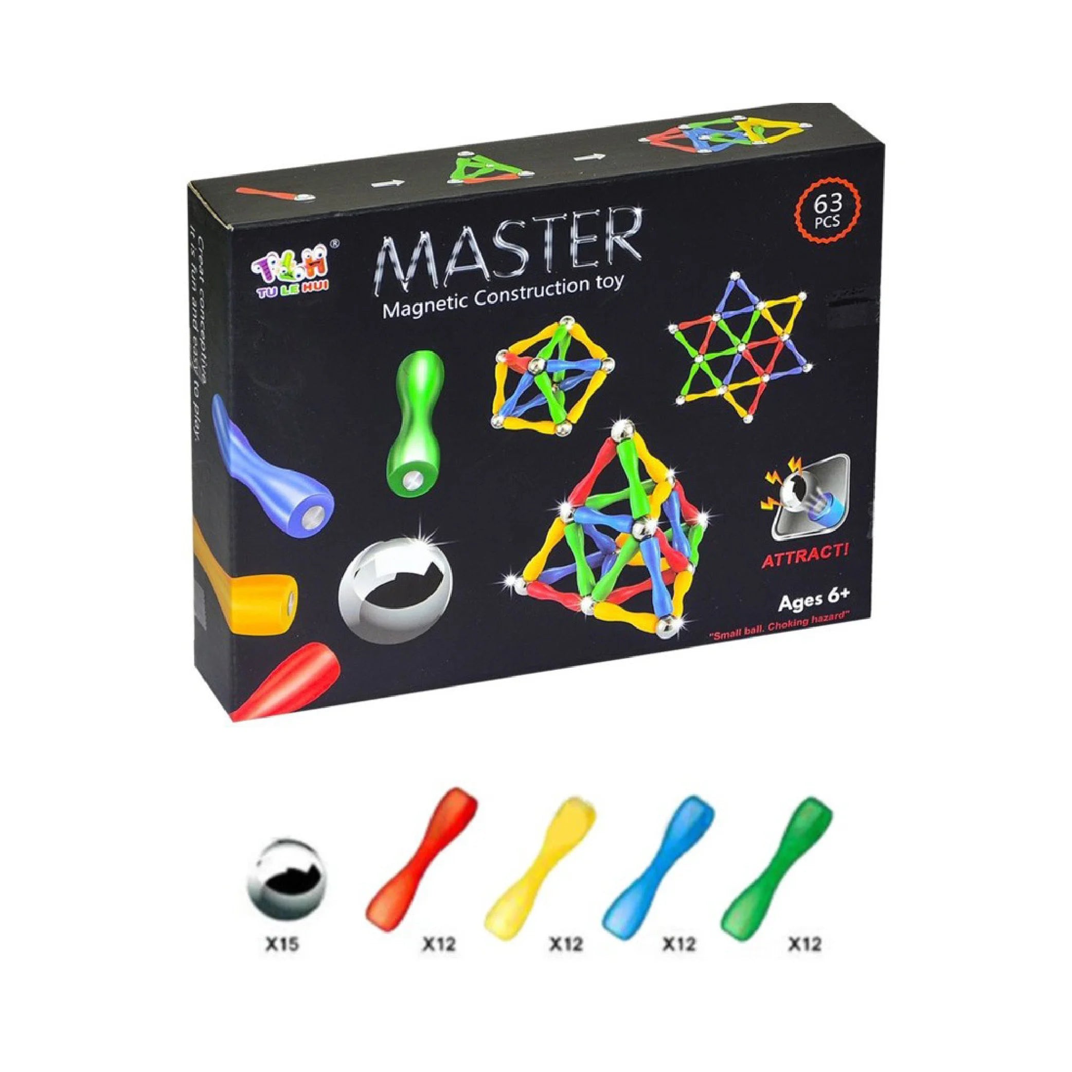 Magnetic Balls & Sticks Building Block Toy