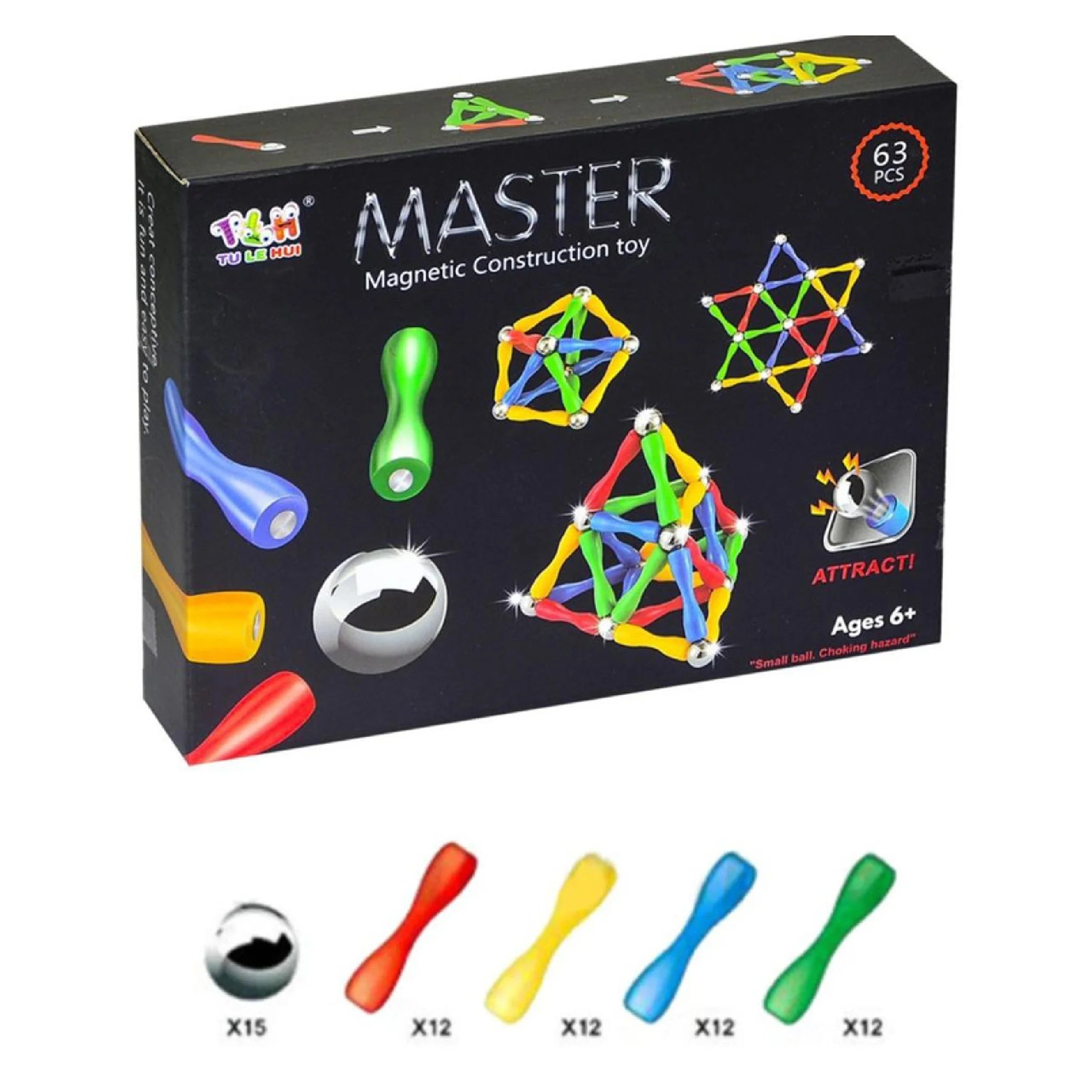 Magnetic Balls & Sticks Building Block Toy