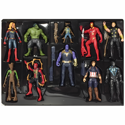 Marvel Avengers Legends Series Action Figures Set - 10pcs Collectible Toys for Kids