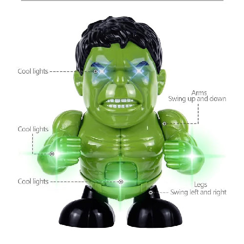 Dancing Hulk Action Figure – Marvel Comics Hero with Music, Lights, and Movements