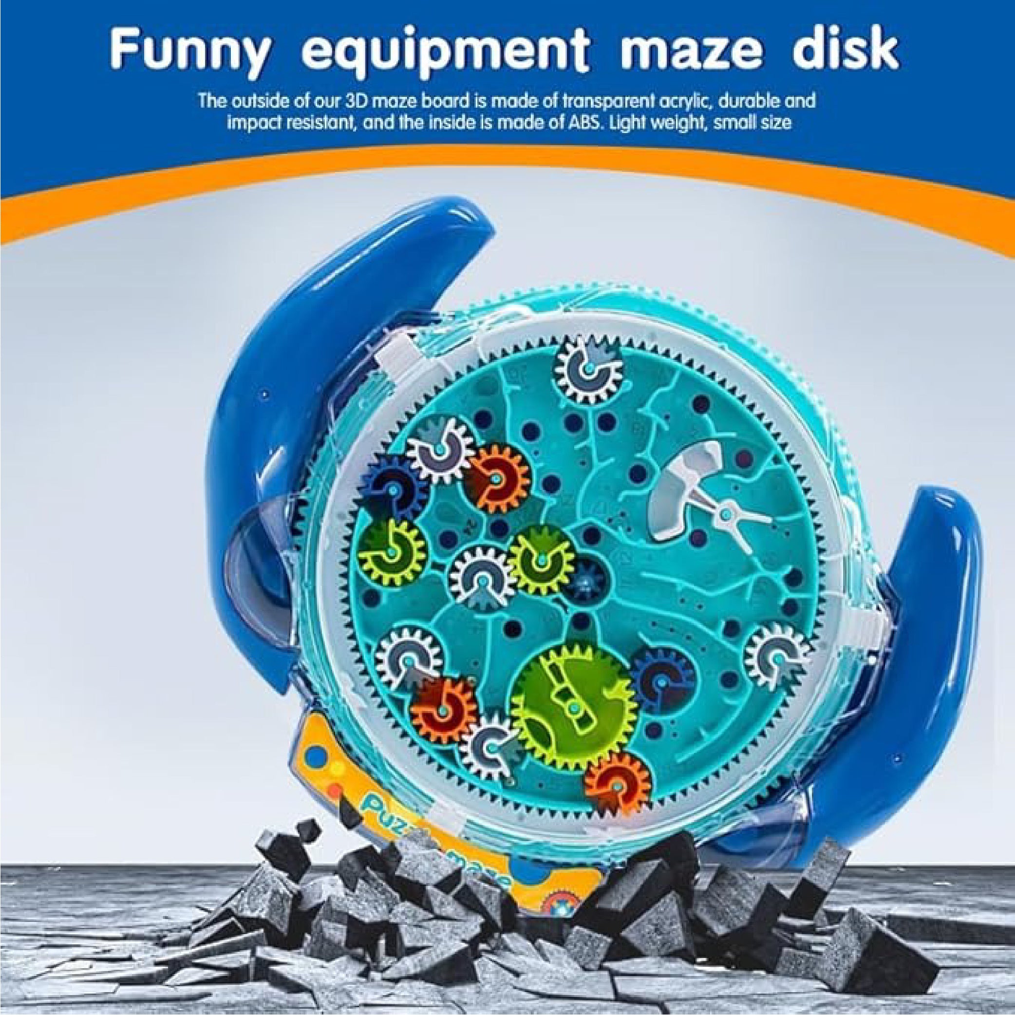 Funny Gear Puzzle Maze Disk Toy For Kids