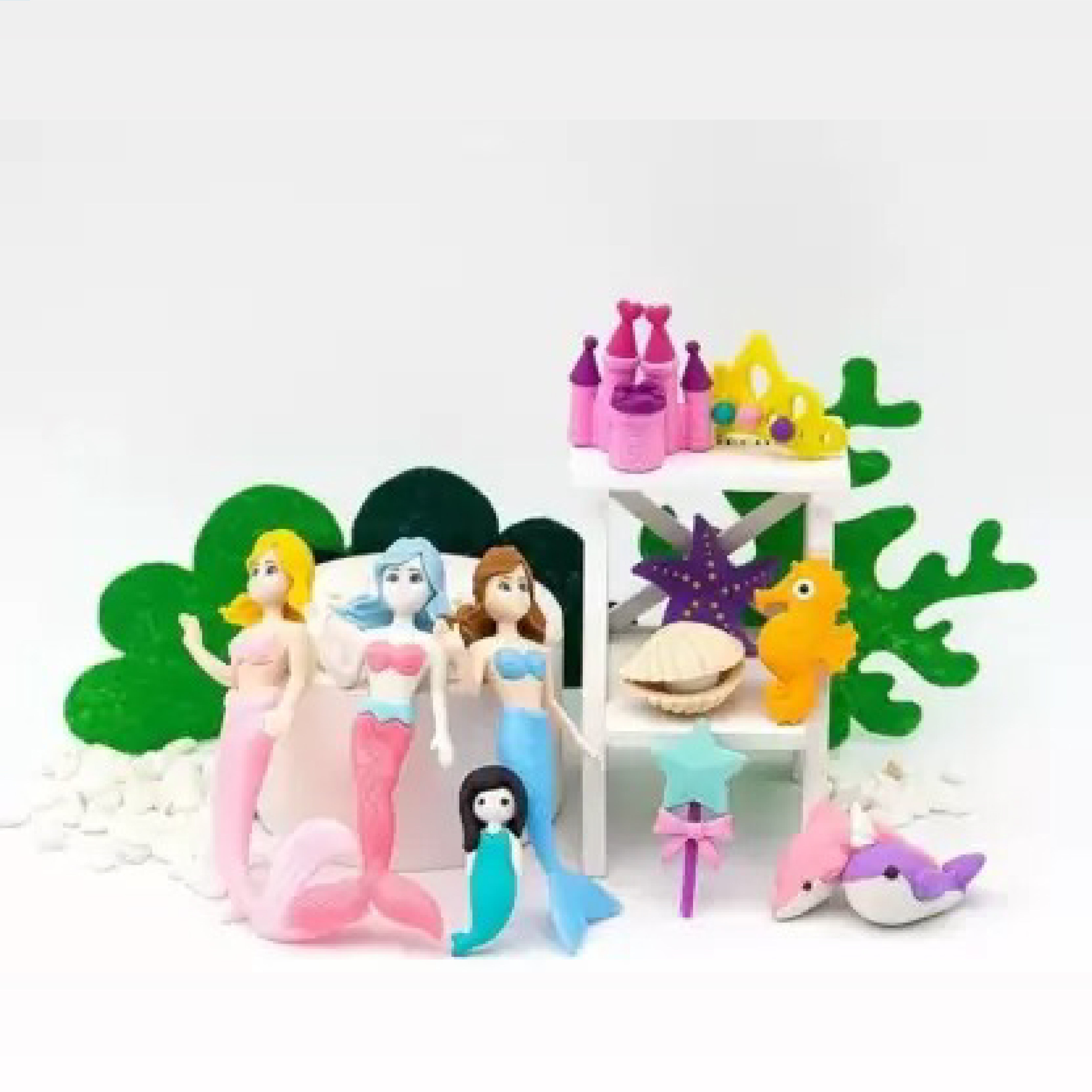 Mermaid Princess Erasers – 3D Pencil Erasers for Kids