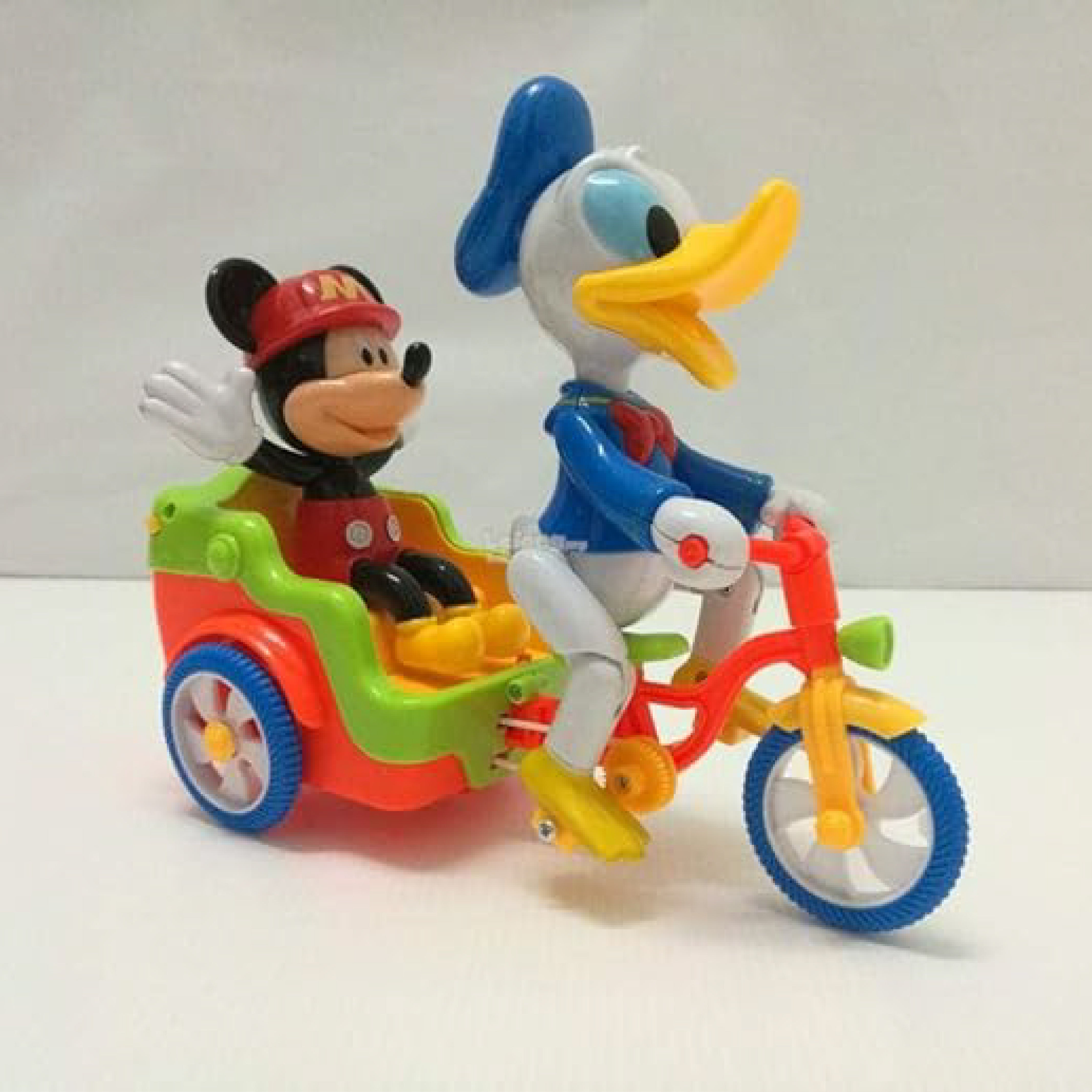 Happy Journey Electric Tricycle 898B – Mickey & Donald Duck Multi-Color Ride-On Toy for Kids