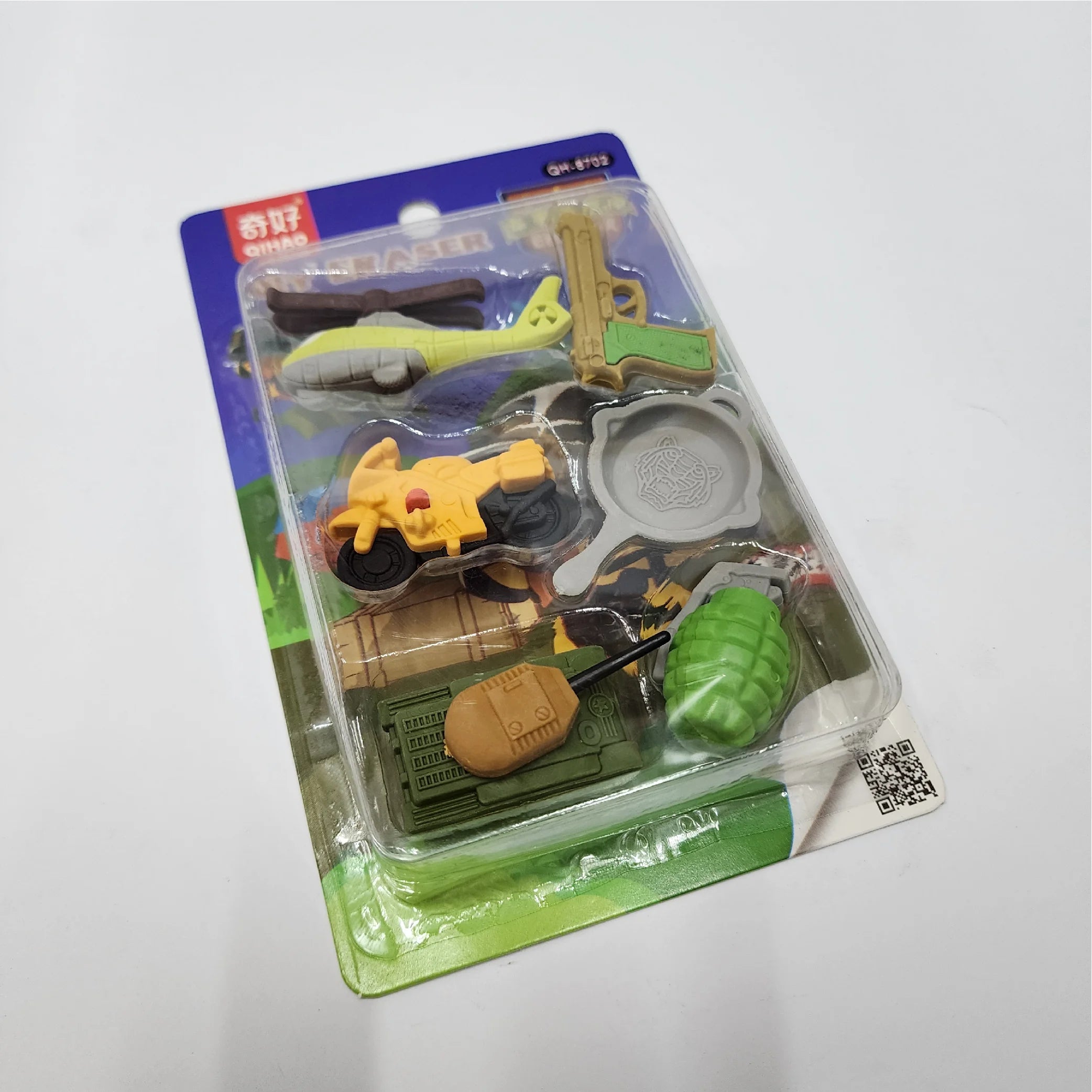 Military Eraser Set – Fun and Realistic Erasers in Military-Themed Designs