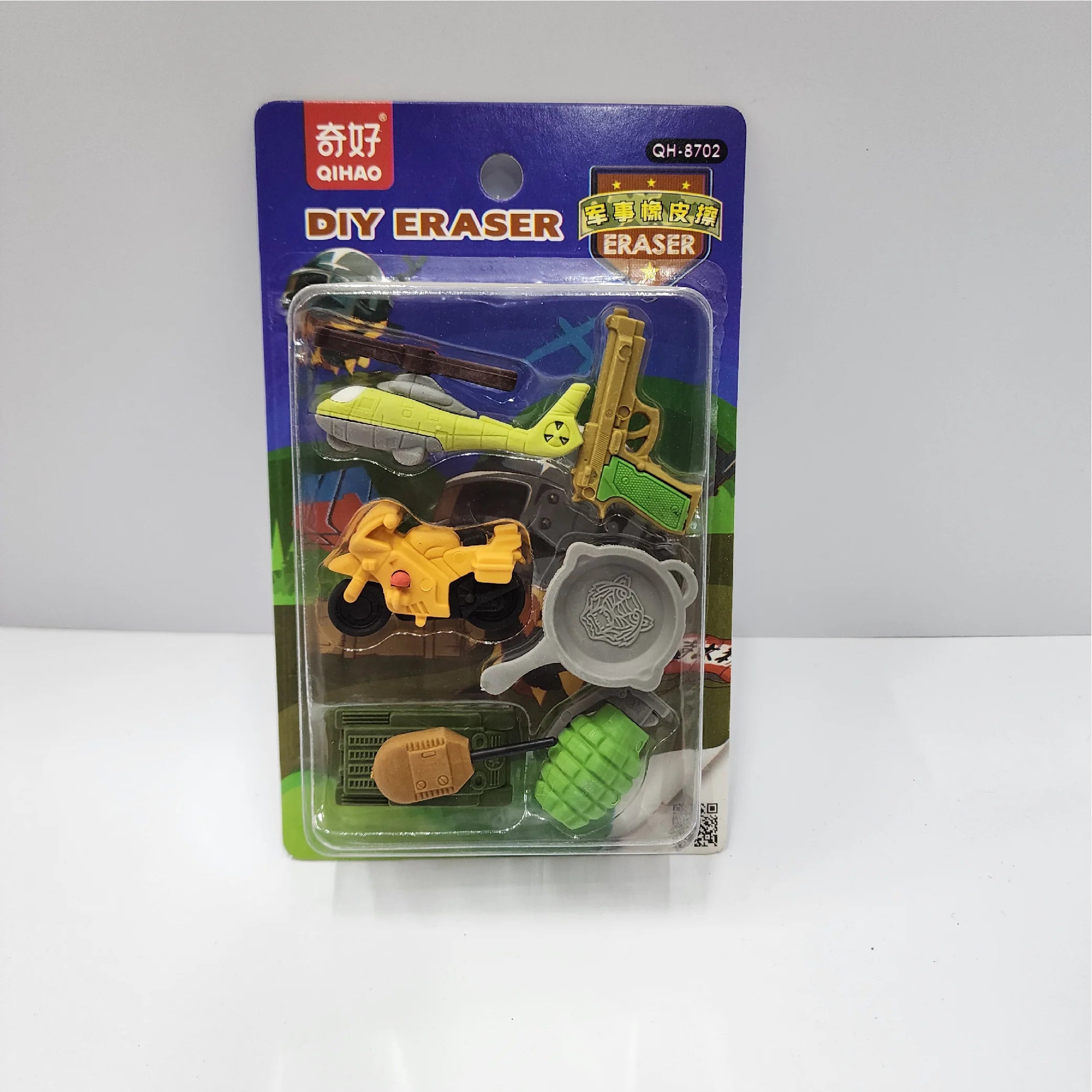 Military Eraser Set – Fun and Realistic Erasers in Military-Themed Designs