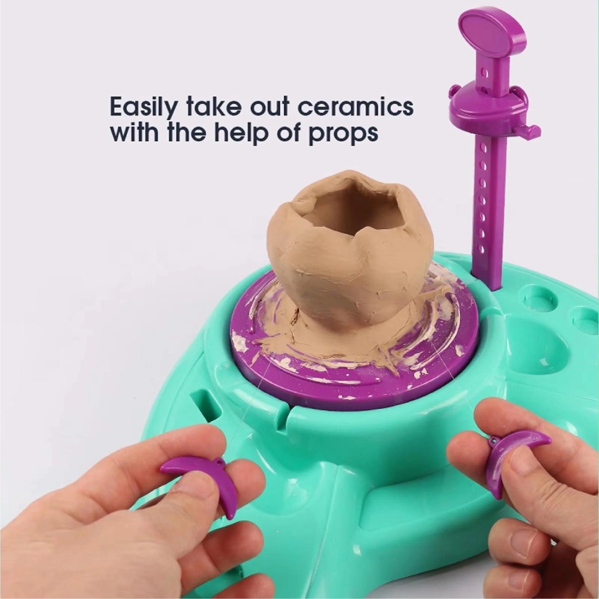 Mini Electric Pottery Machine – Fun & Interactive Pottery Making Kit for Kids!