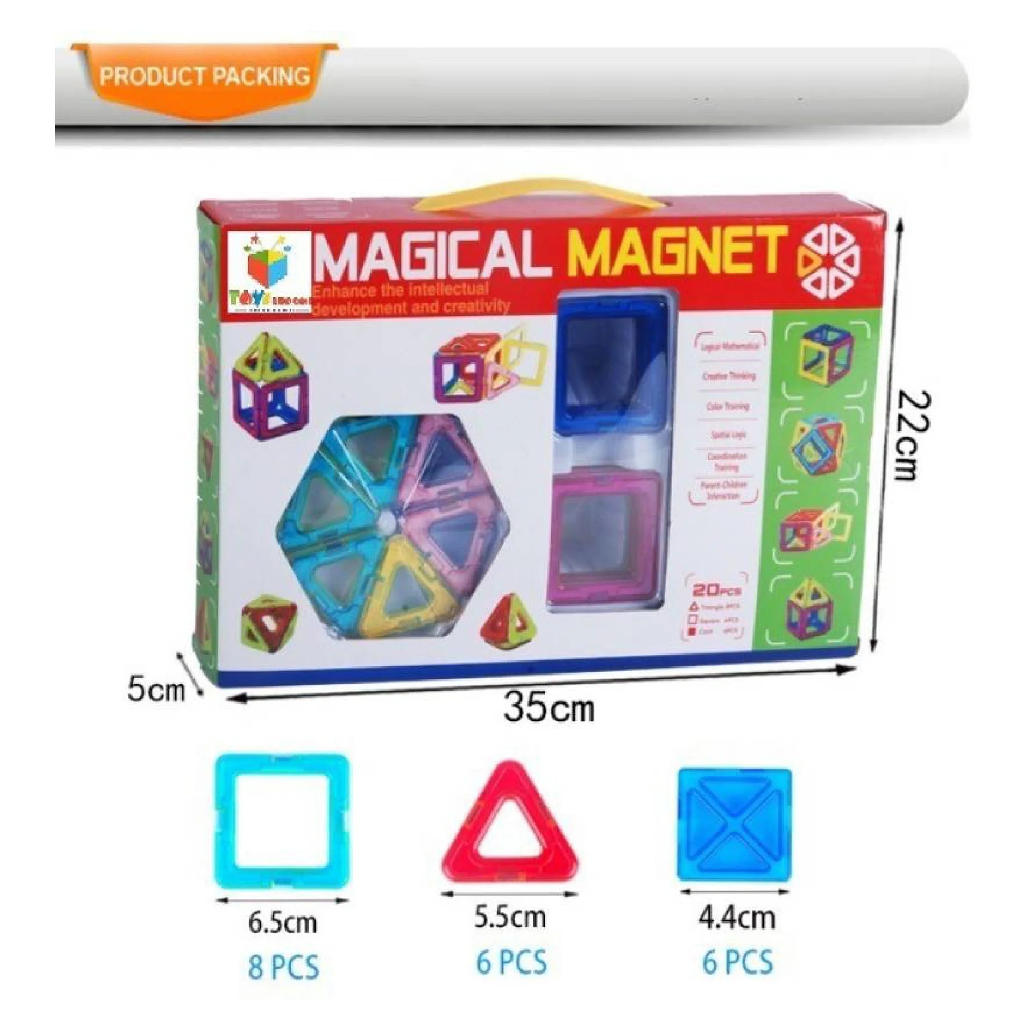 Mini Magical Magnet Set – 20 Colorful Pieces for Creative Play!
