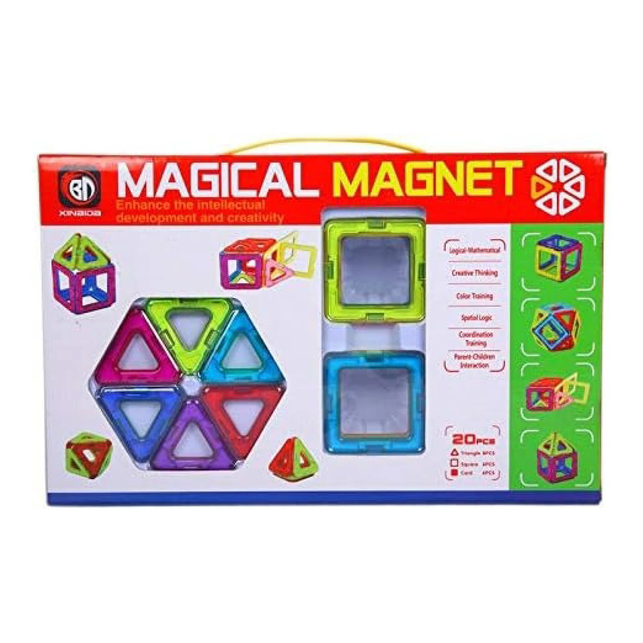 Mini Magical Magnet Set – 20 Colorful Pieces for Creative Play!
