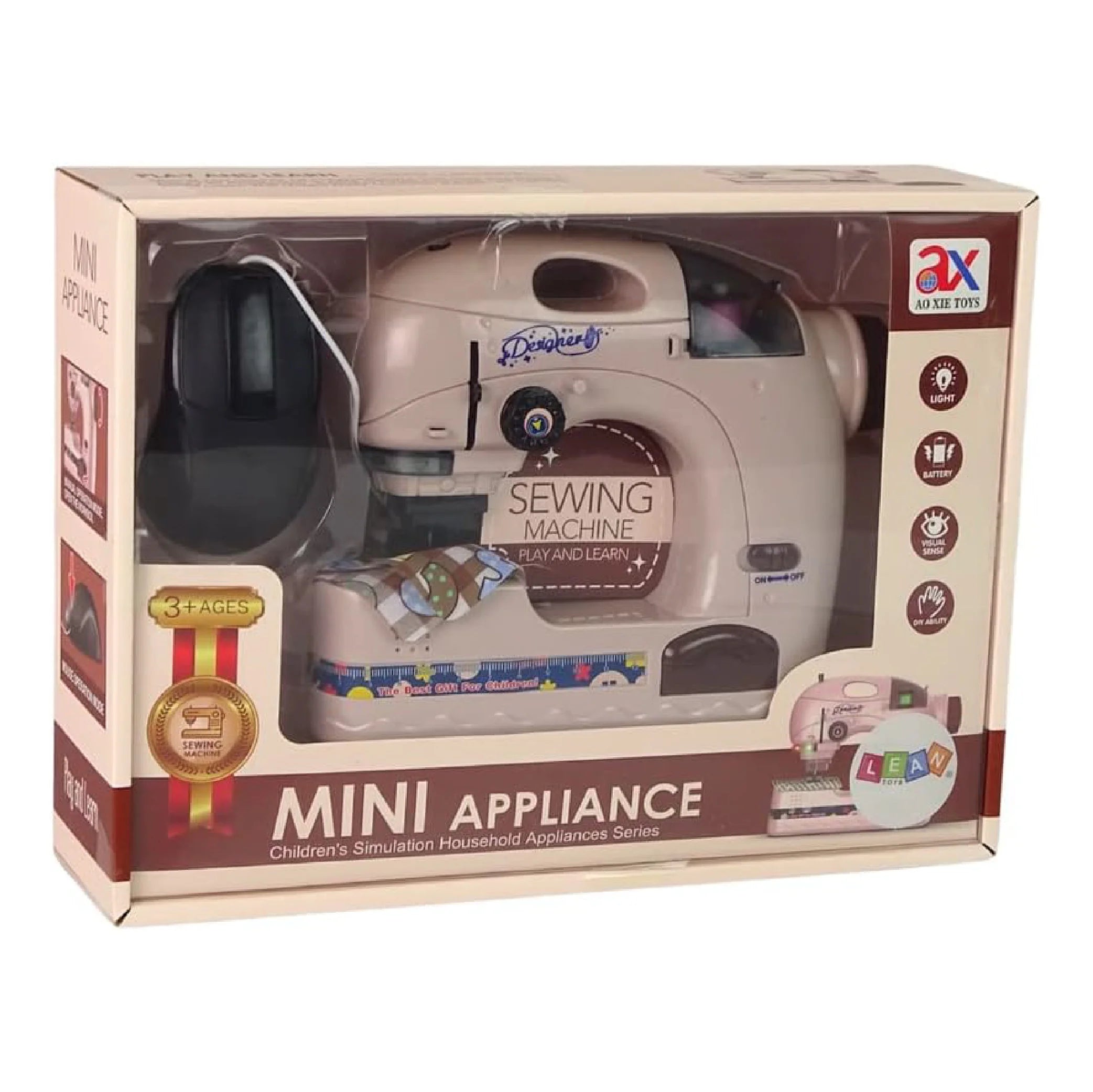 Premium Realistic Mini Sewing Machine for Kids – Perfect for Creative Play!