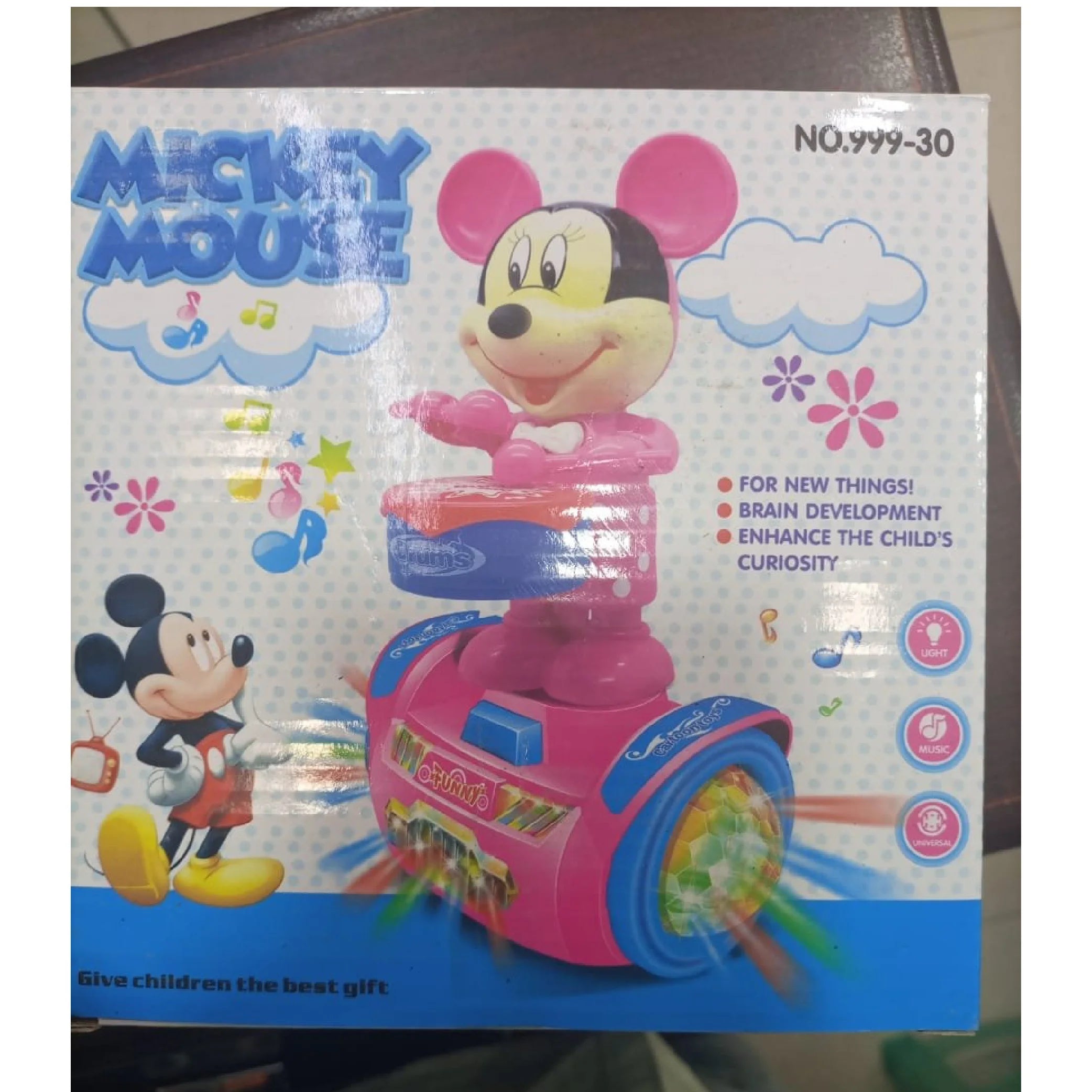 Minnie Mouse Drummer Electric Balance Car with Lights & Music