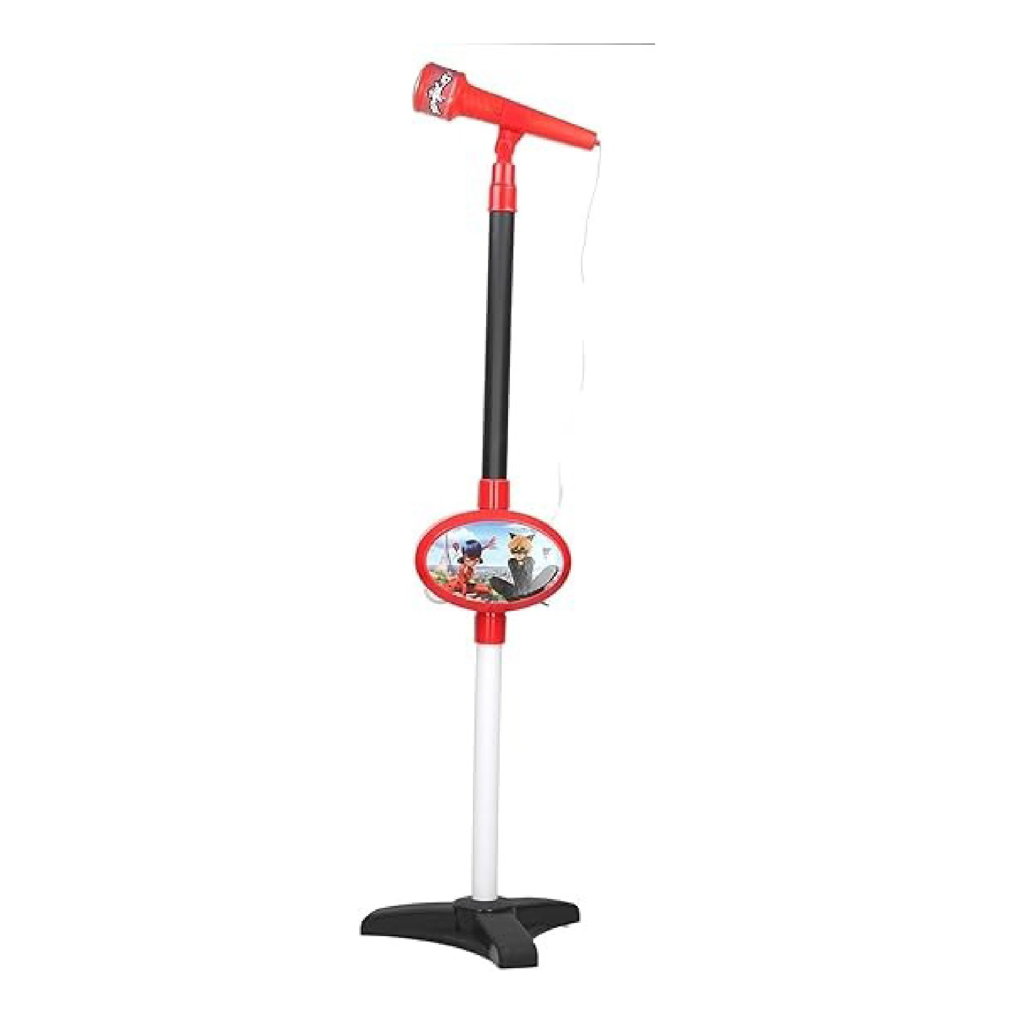 Miraculous Ladybug Kids Stand Microphone with Adjustable Height and MP3 Connection