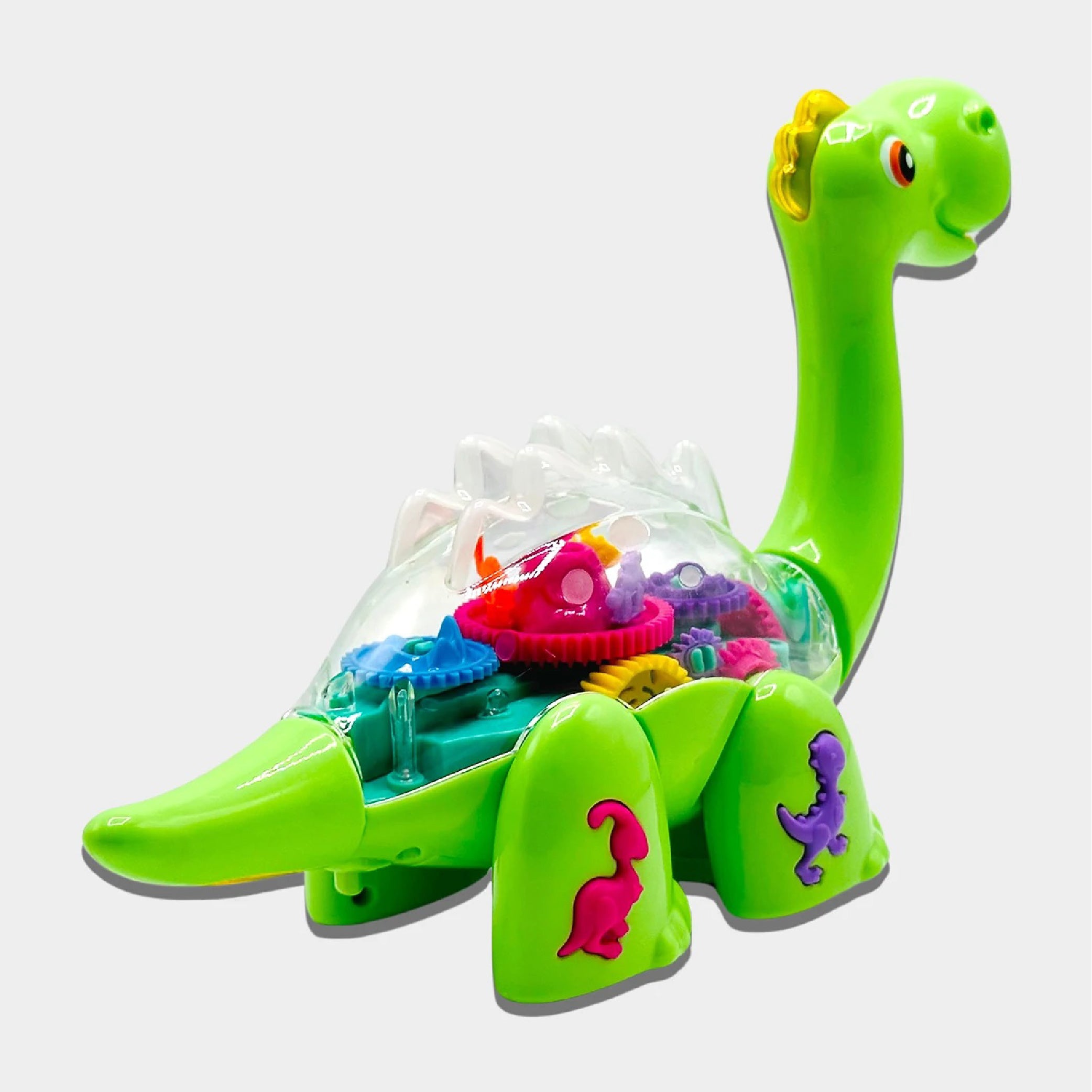 Gear Dinosaur Toy with Moving Gears, Lights, and Sound