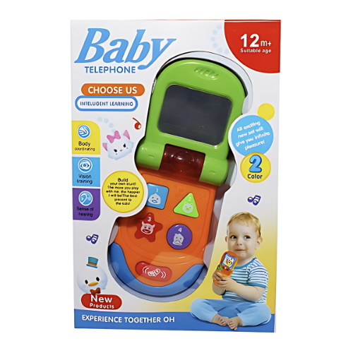 Multicolor Musical Baby Telephone – Interactive Phone Toy for Toddlers