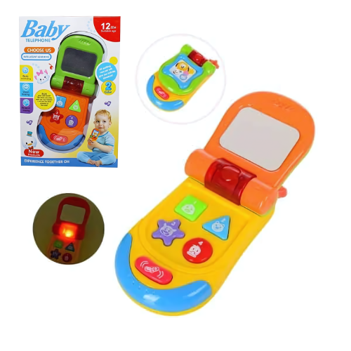 Multicolor Musical Baby Telephone – Interactive Phone Toy for Toddlers