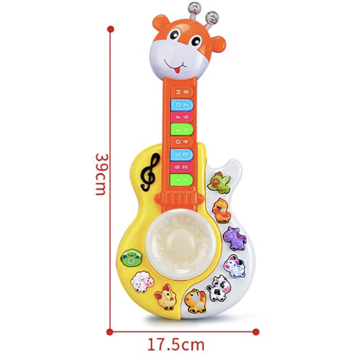Music Guitar with Lights and Sound - Fun & Educational for Kids