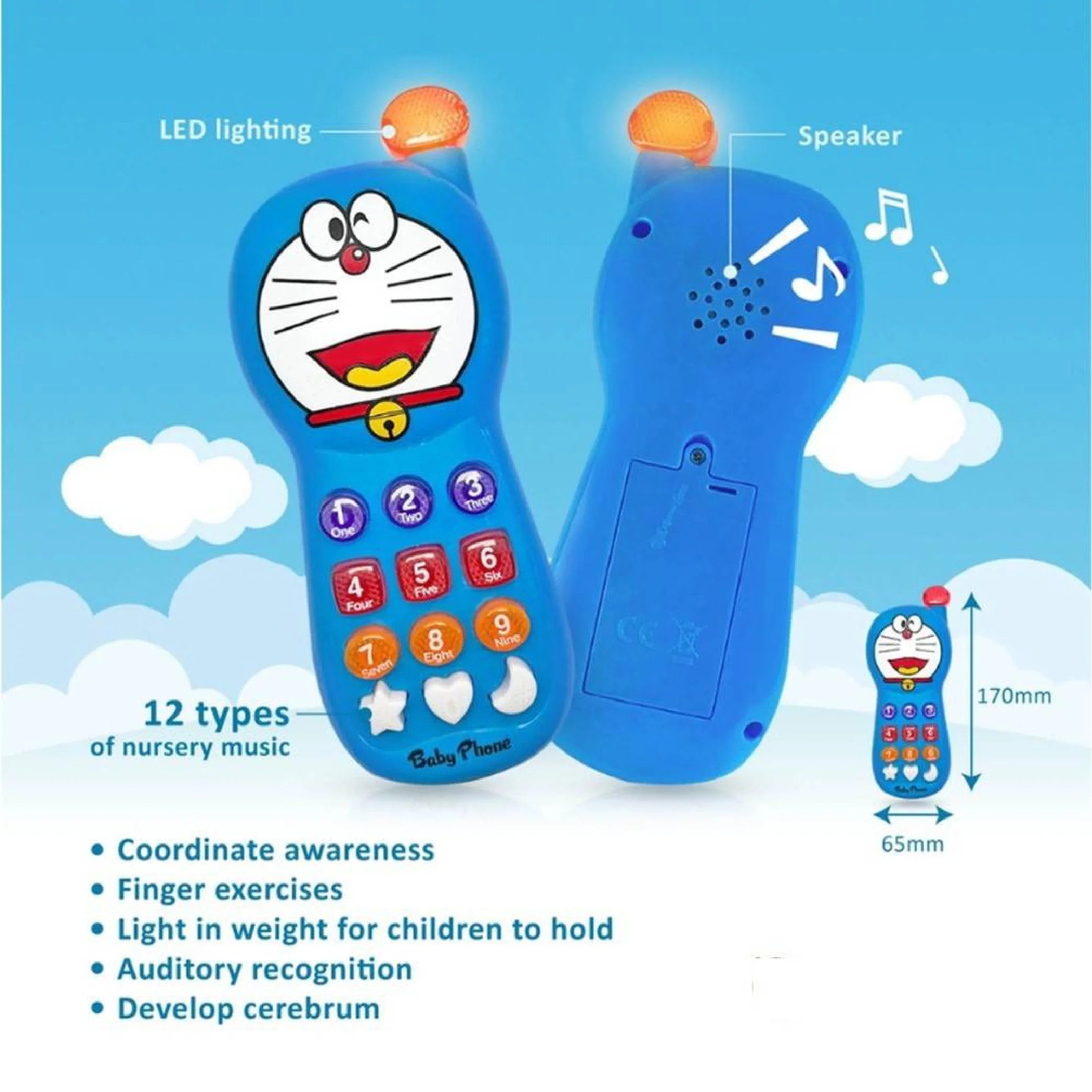 Musical Cartoon Characters Baby Phone Toy