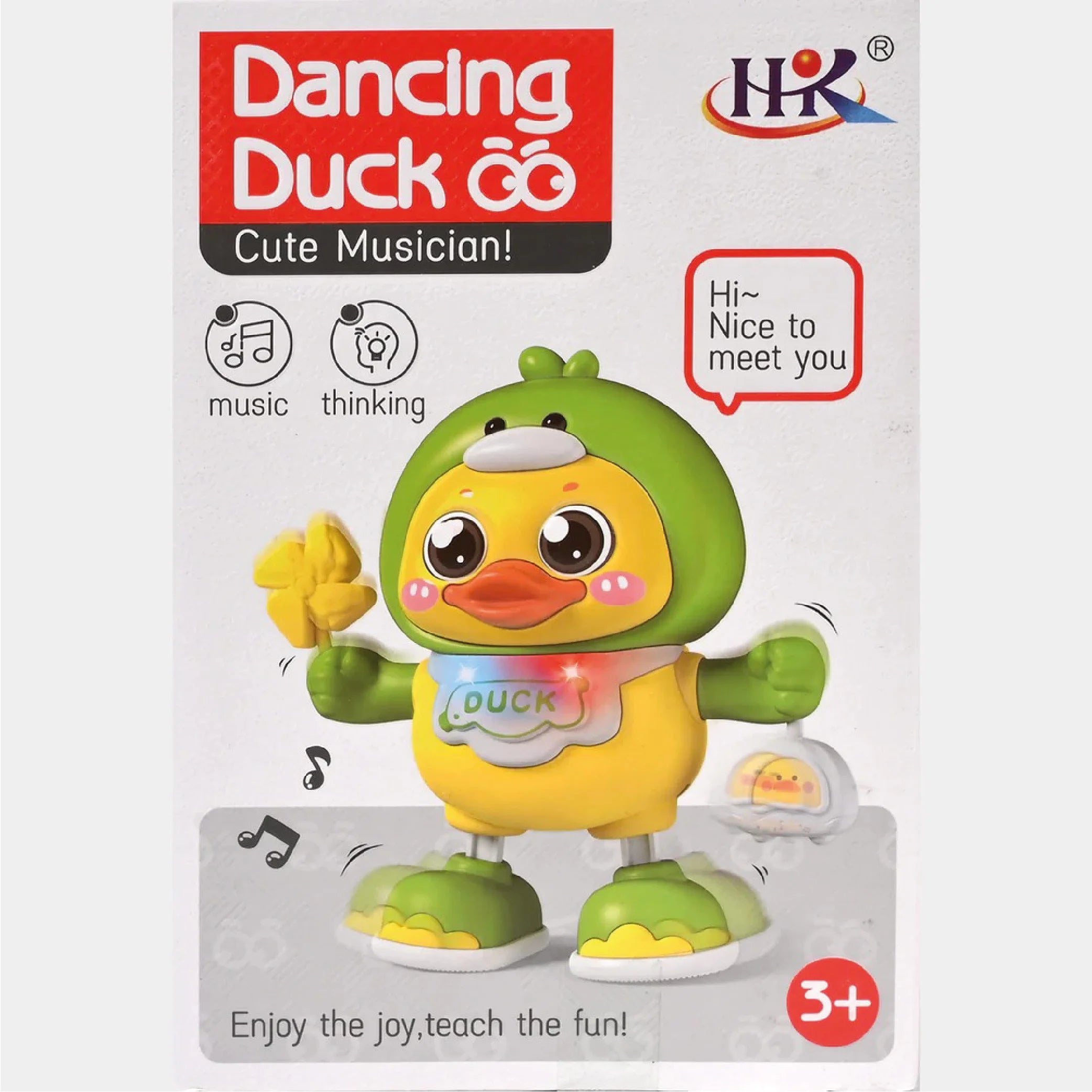 Musical Dancing Duck Toy with Lights for Toddlers