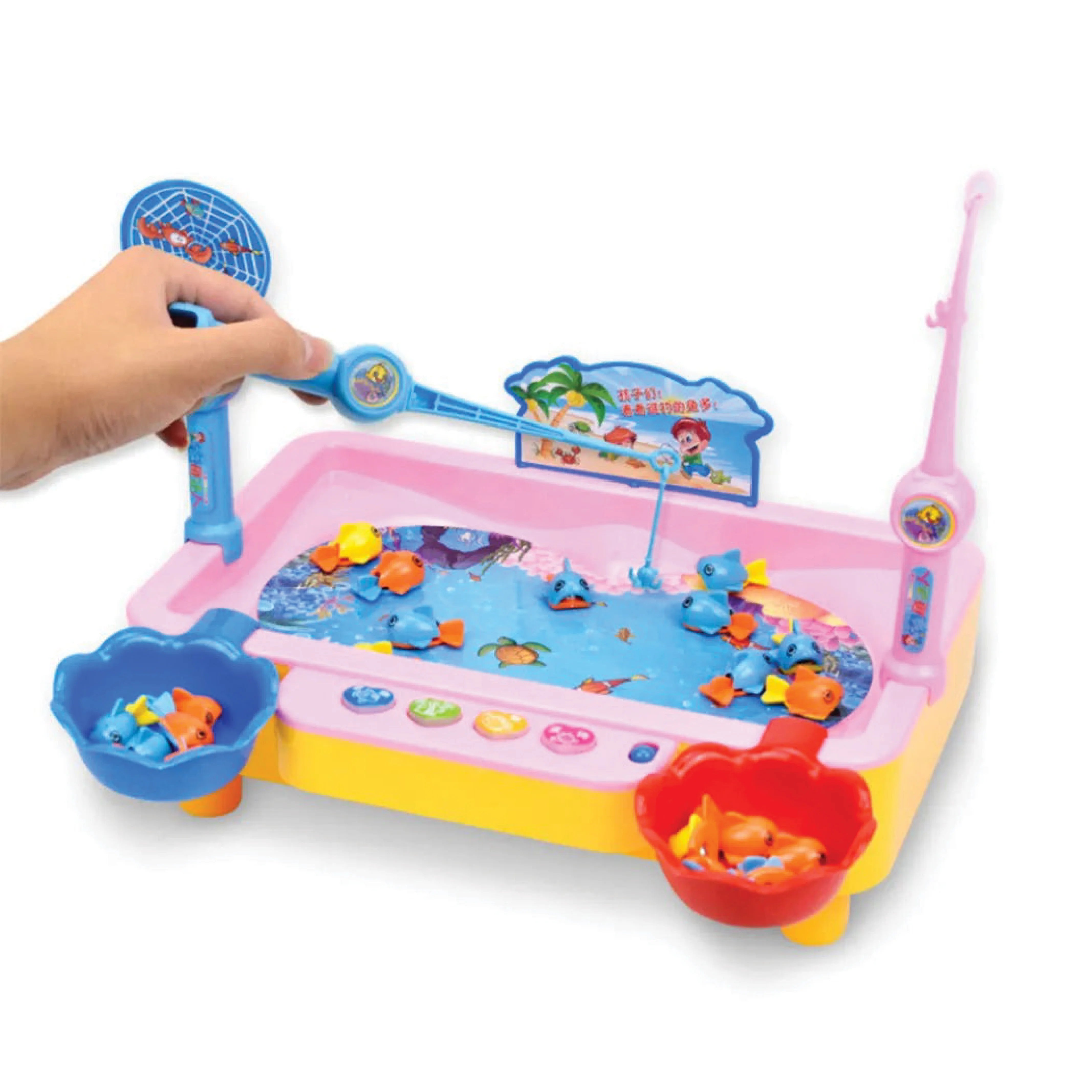 Fishing Game Table with Music and Water Play – Interactive Toy for Kids
