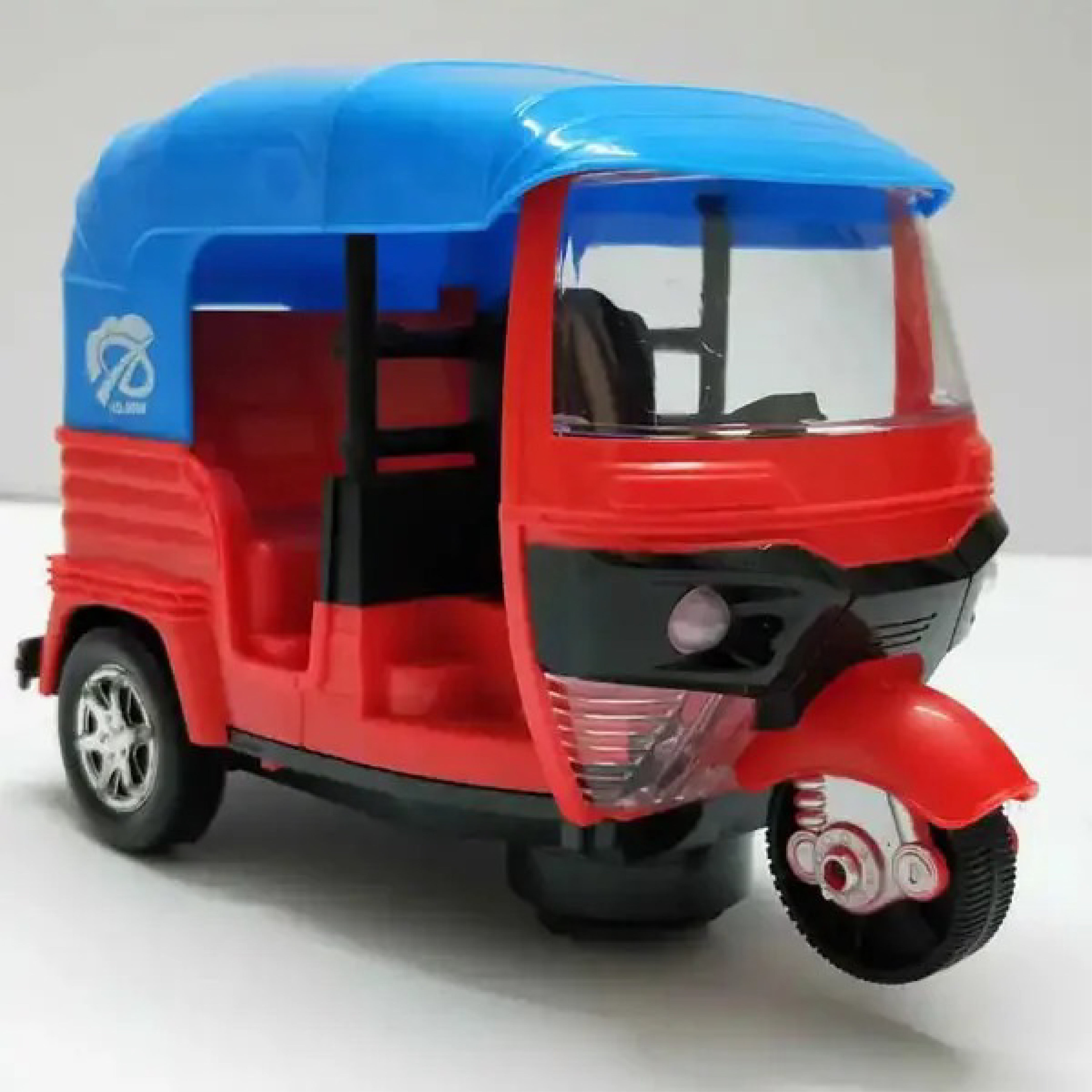 Musical Electric Tricycle Auto Rickshaw Toy – Battery Operated with Lights and Music