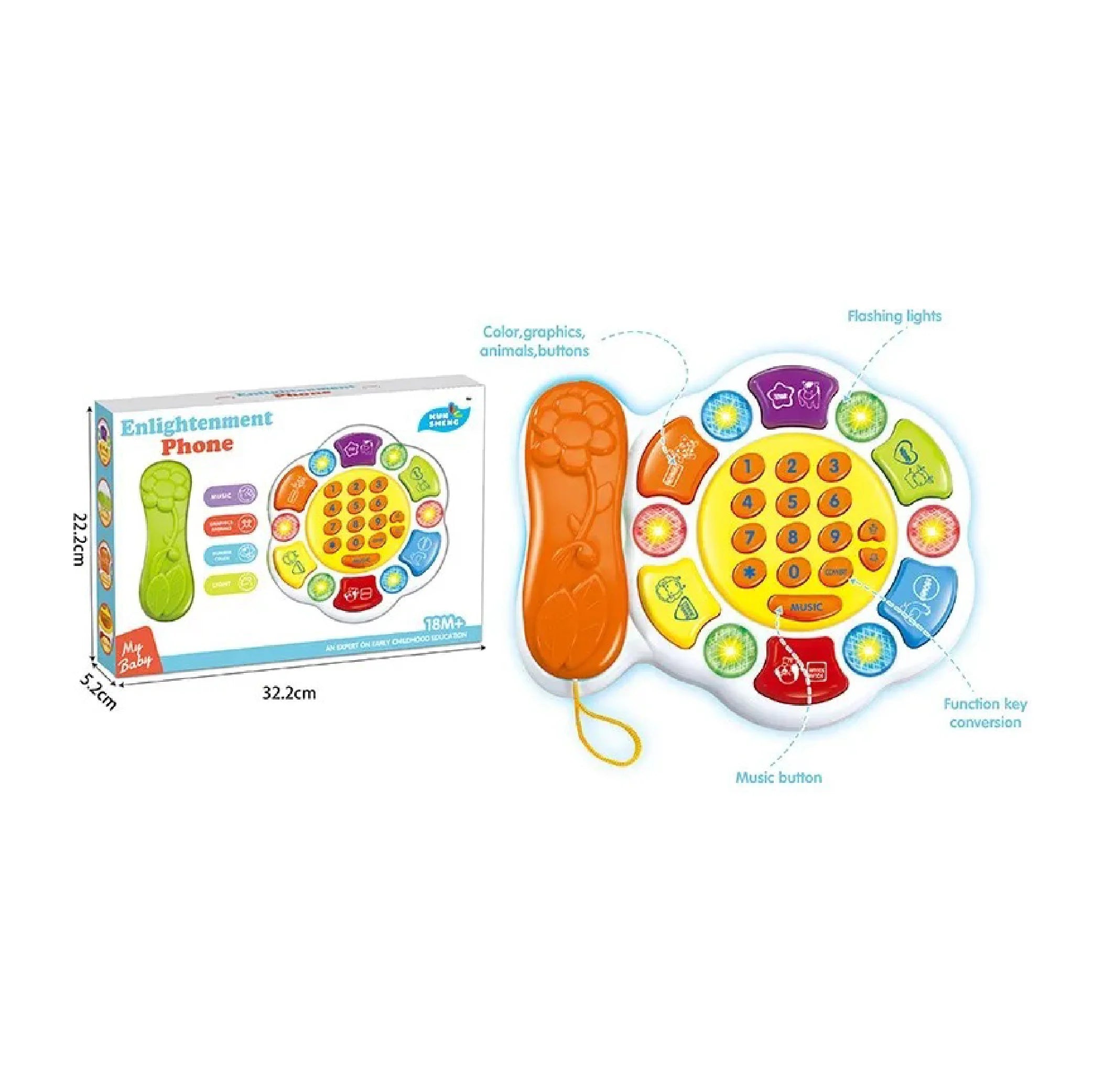 Musical Telephone Toy for Kids – Fun and Interactive Multi-Function Toy
