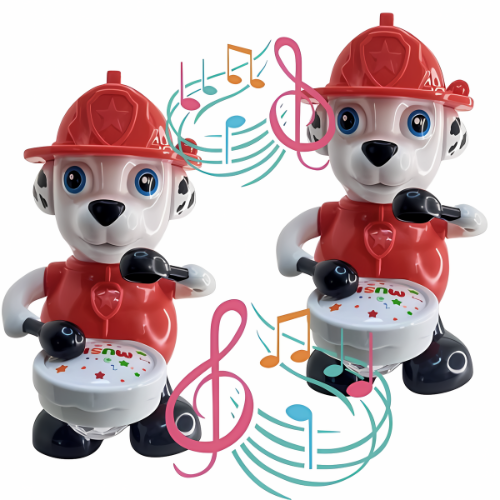 Dancing Paws Dog Drum Robot Toy – Musical & Light-Up Fun for Kids