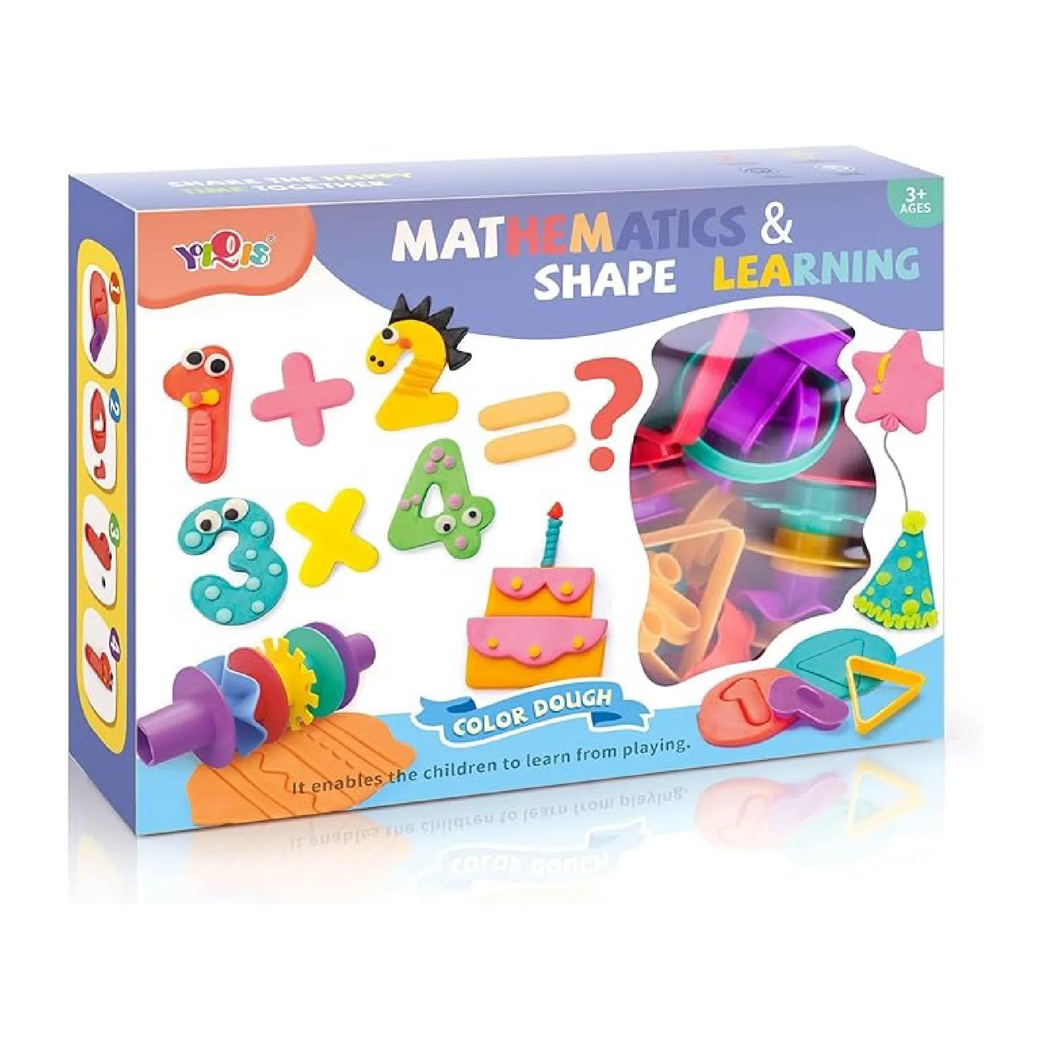 Numbers & Shapes Learning Play Soft Dough Kit – Fun Educational Tool for Kids