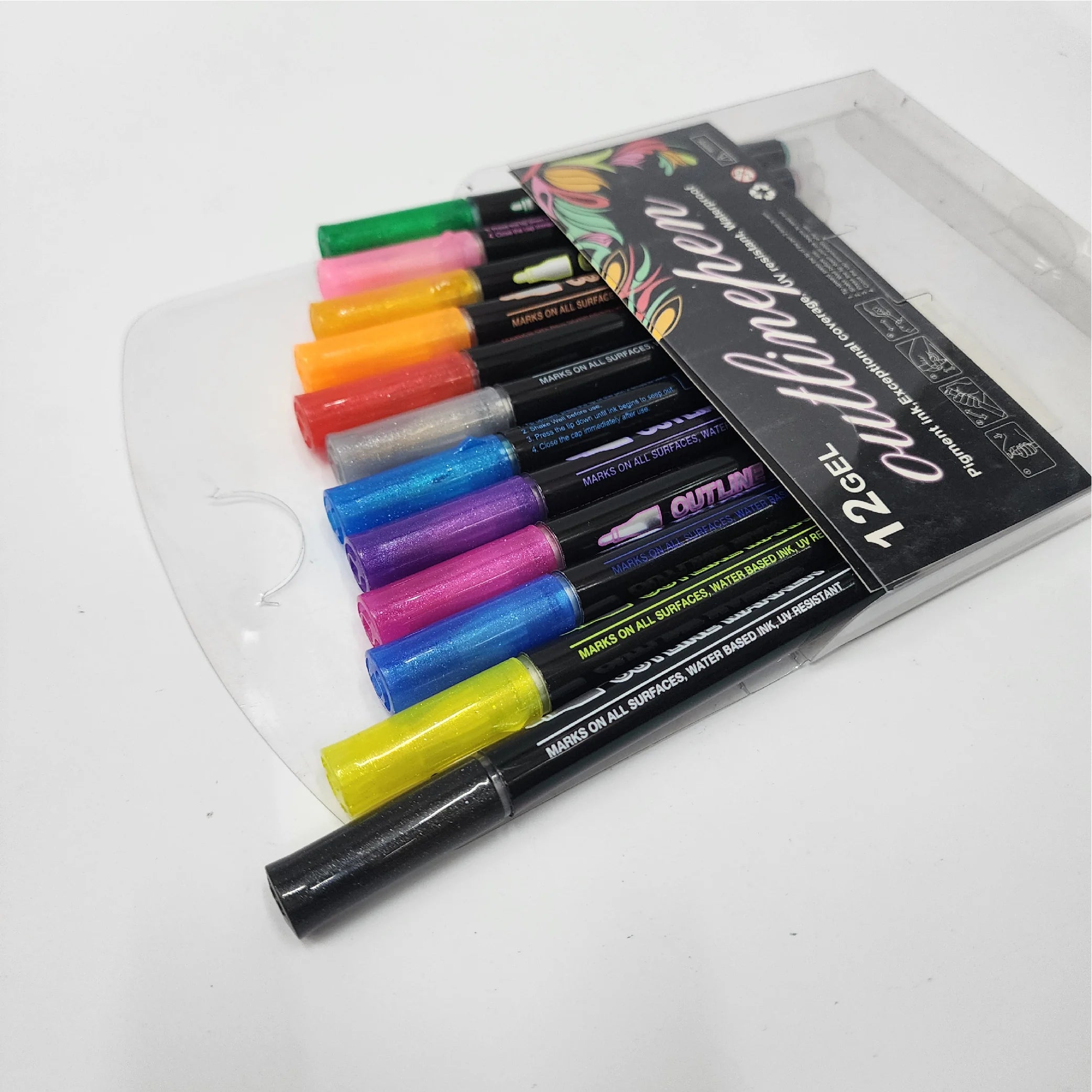 Outline Pen 12-Piece Gel Set